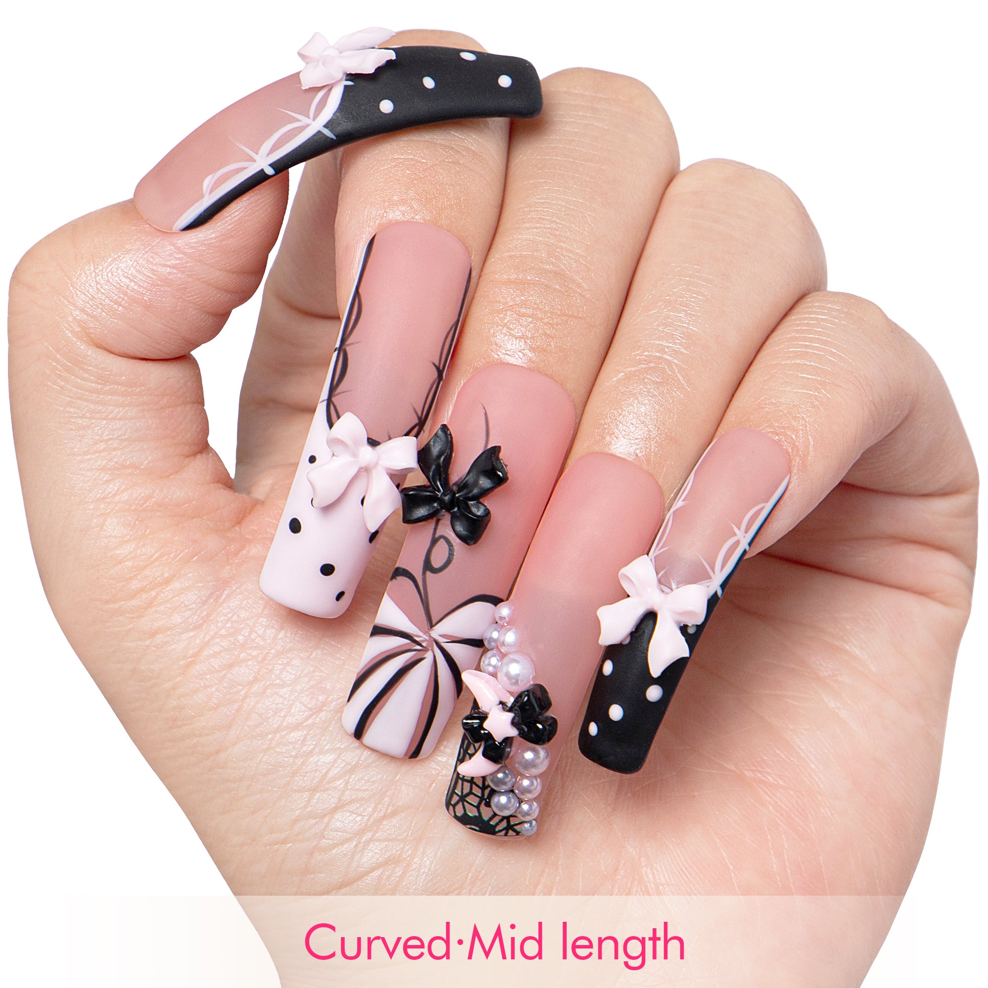 Midnight Doll Handmade Nails H608