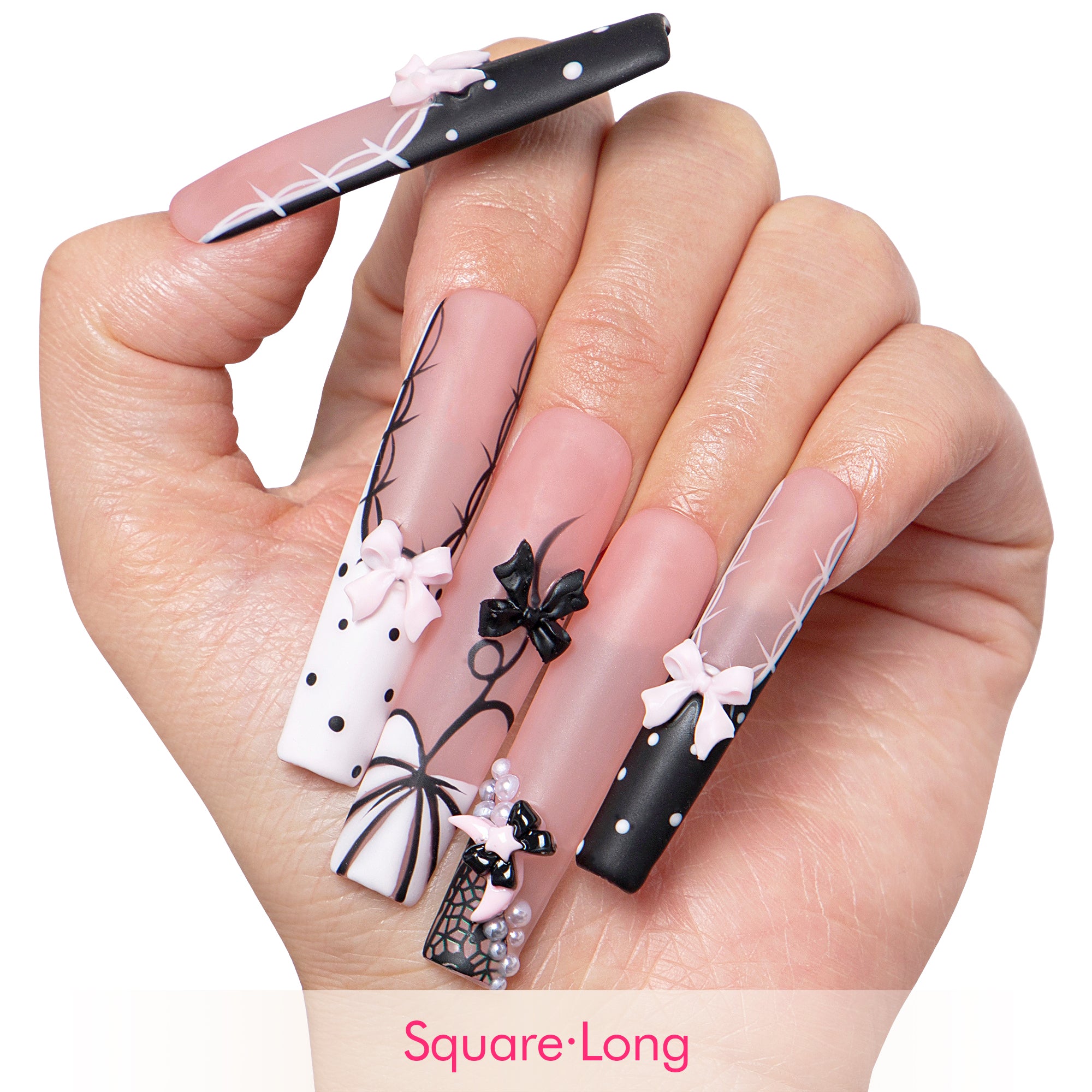 Midnight Doll Handmade Nails H608