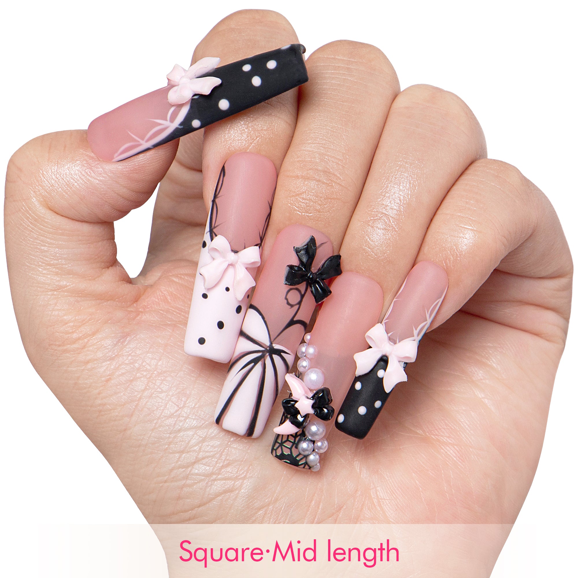 Midnight Doll Handmade Nails H608