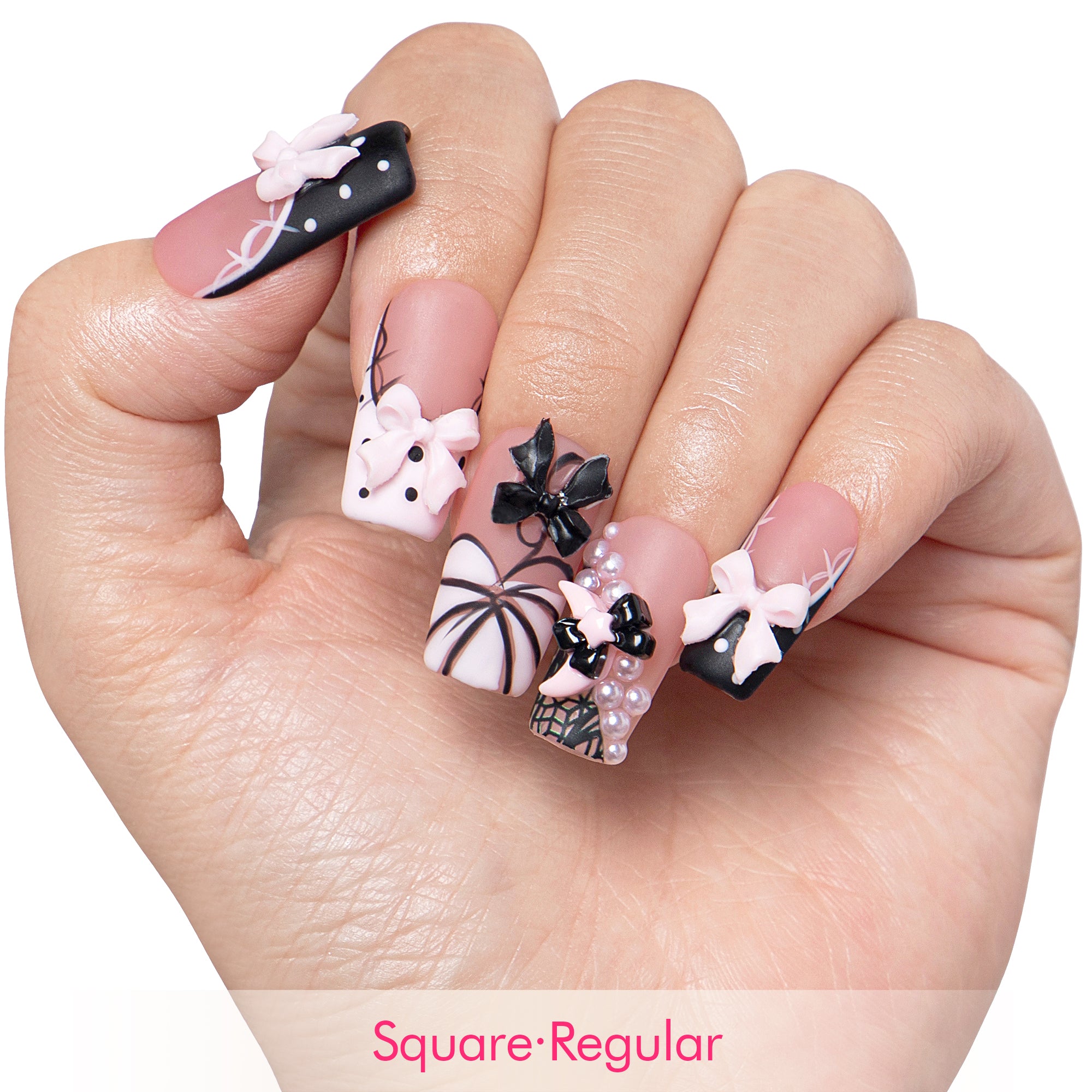 Midnight Doll Handmade Nails H608