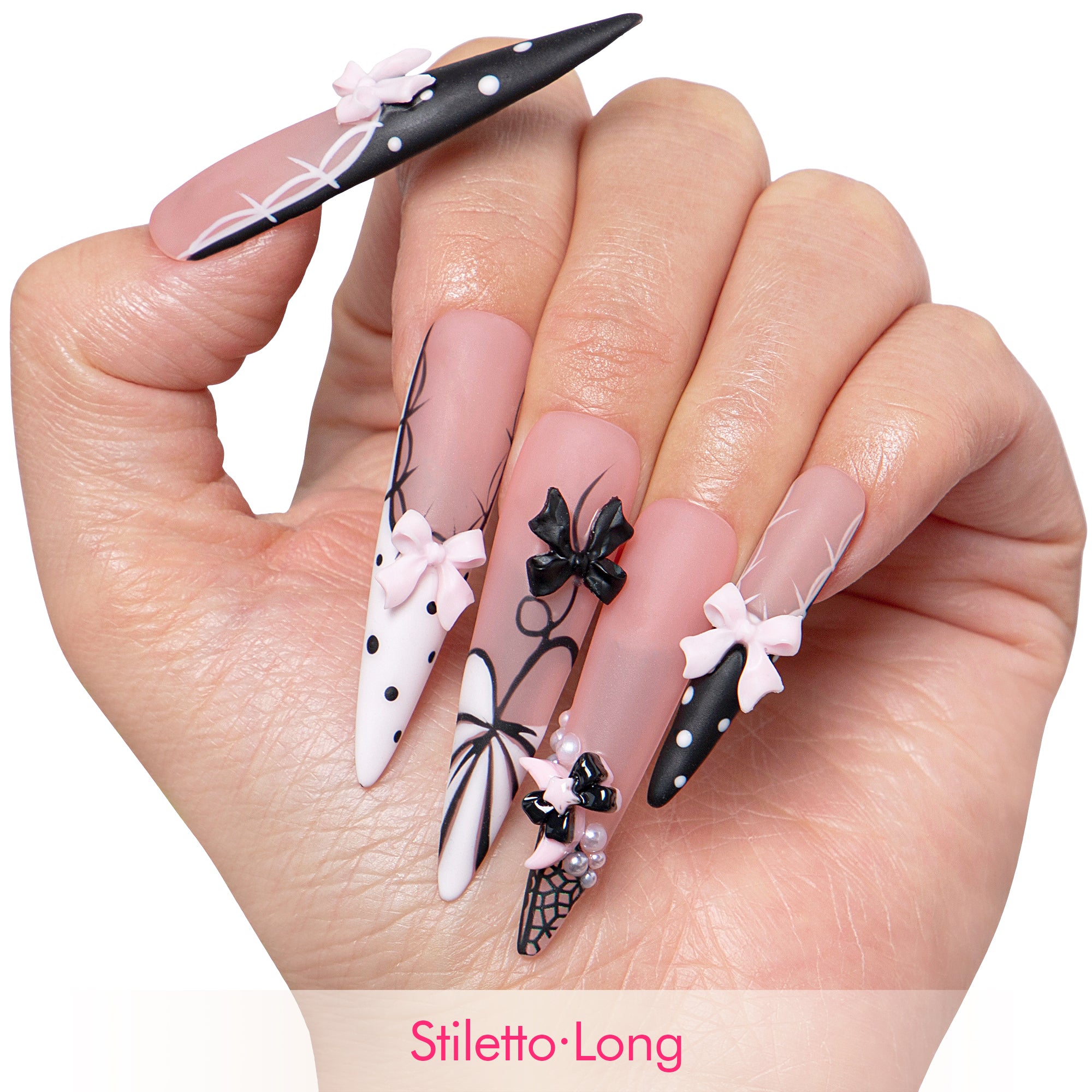 Midnight Doll Handmade Nails H608