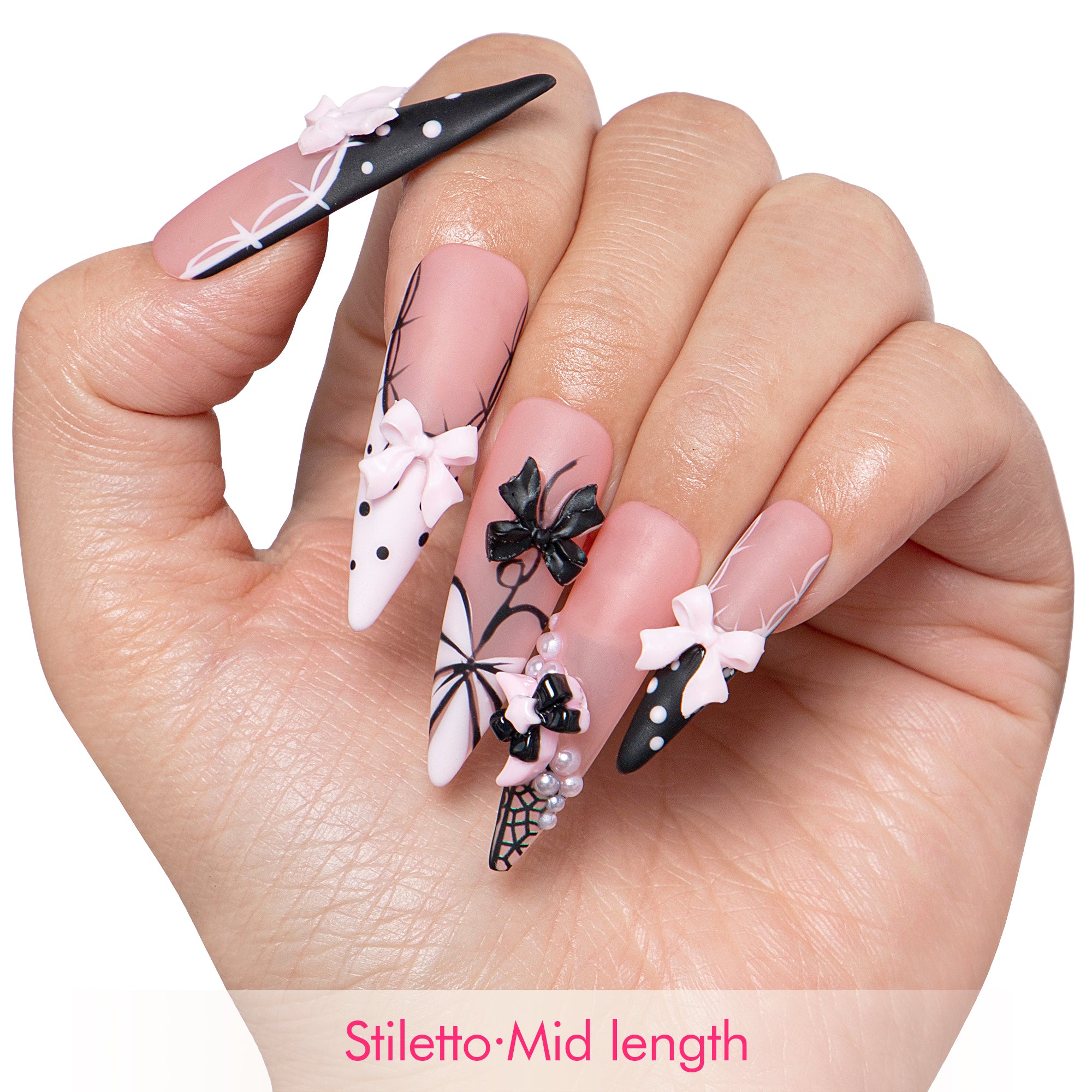 Midnight Doll Handmade Nails H608