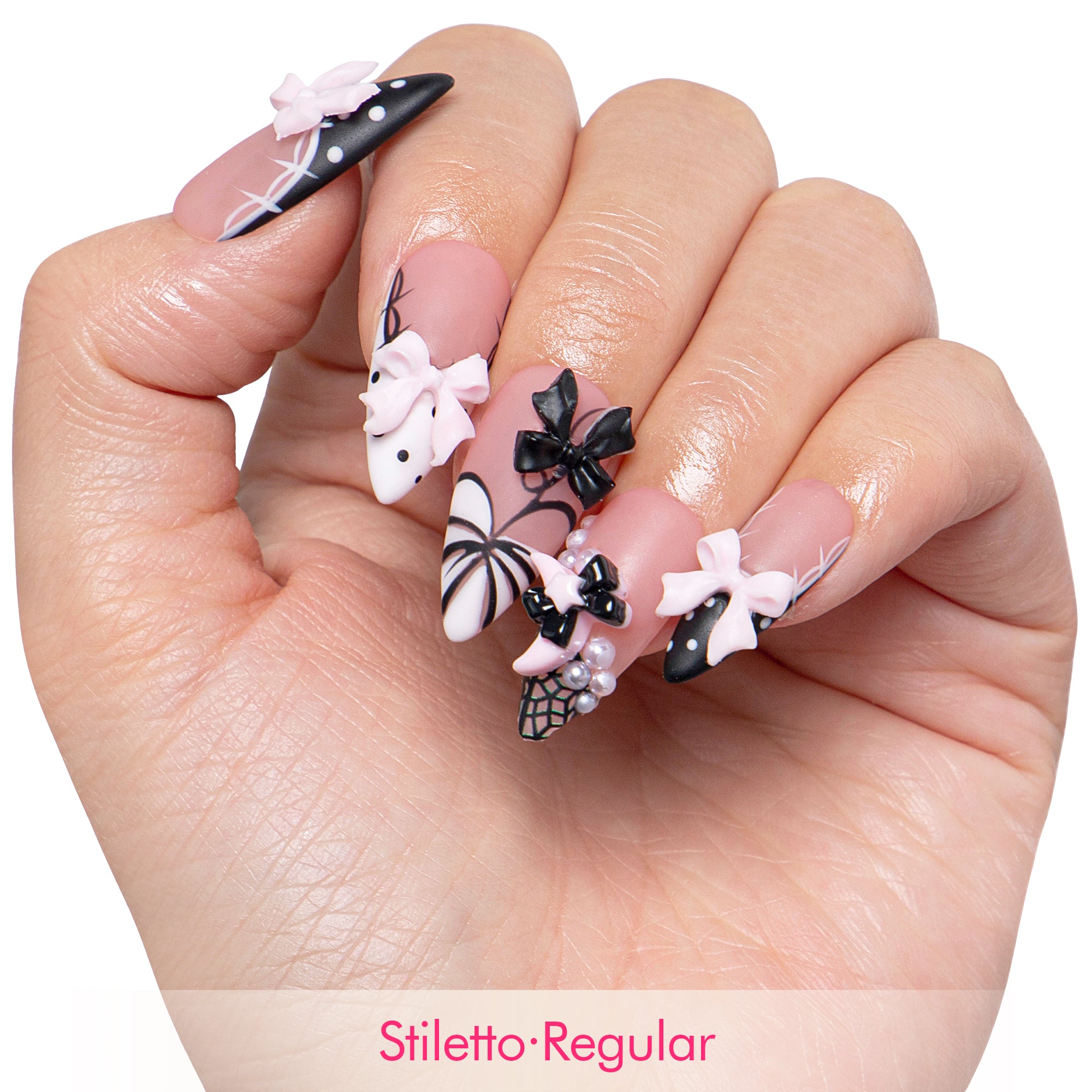 Midnight Doll Handmade Nails H608
