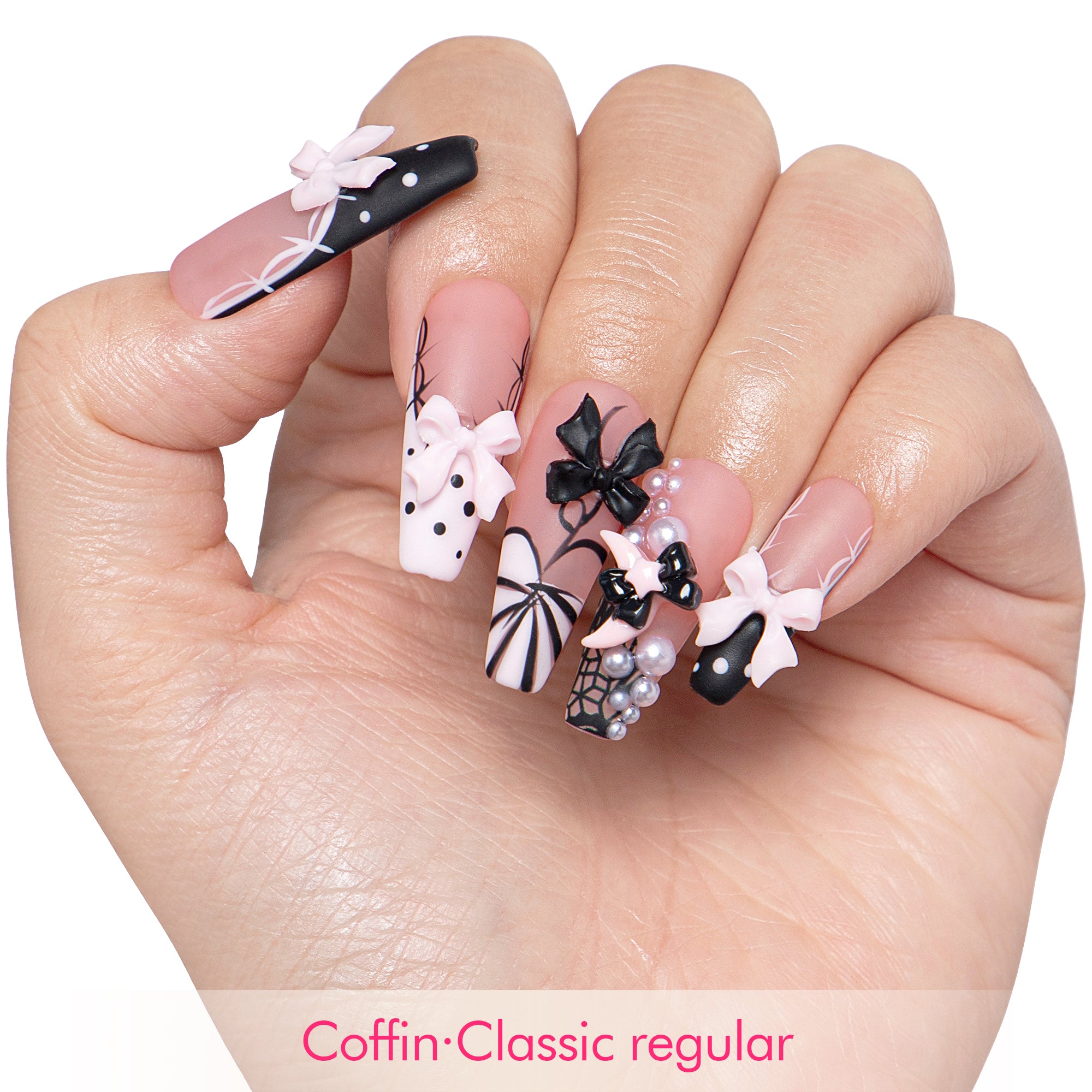 Midnight Doll Handmade Nails H608