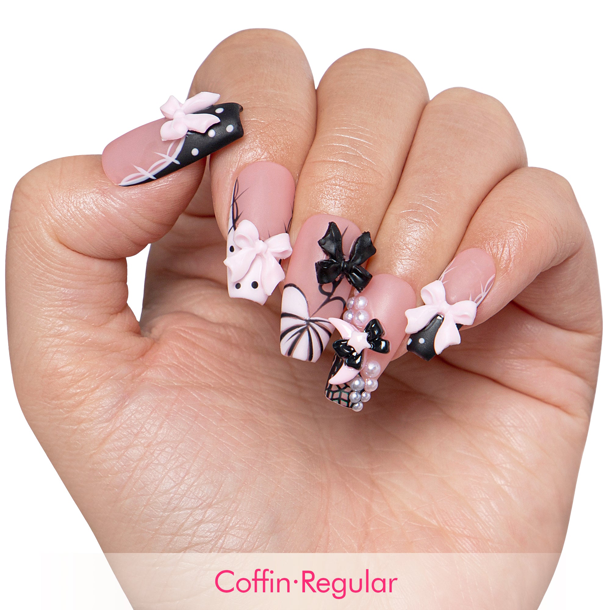 Midnight Doll Handmade Nails H608