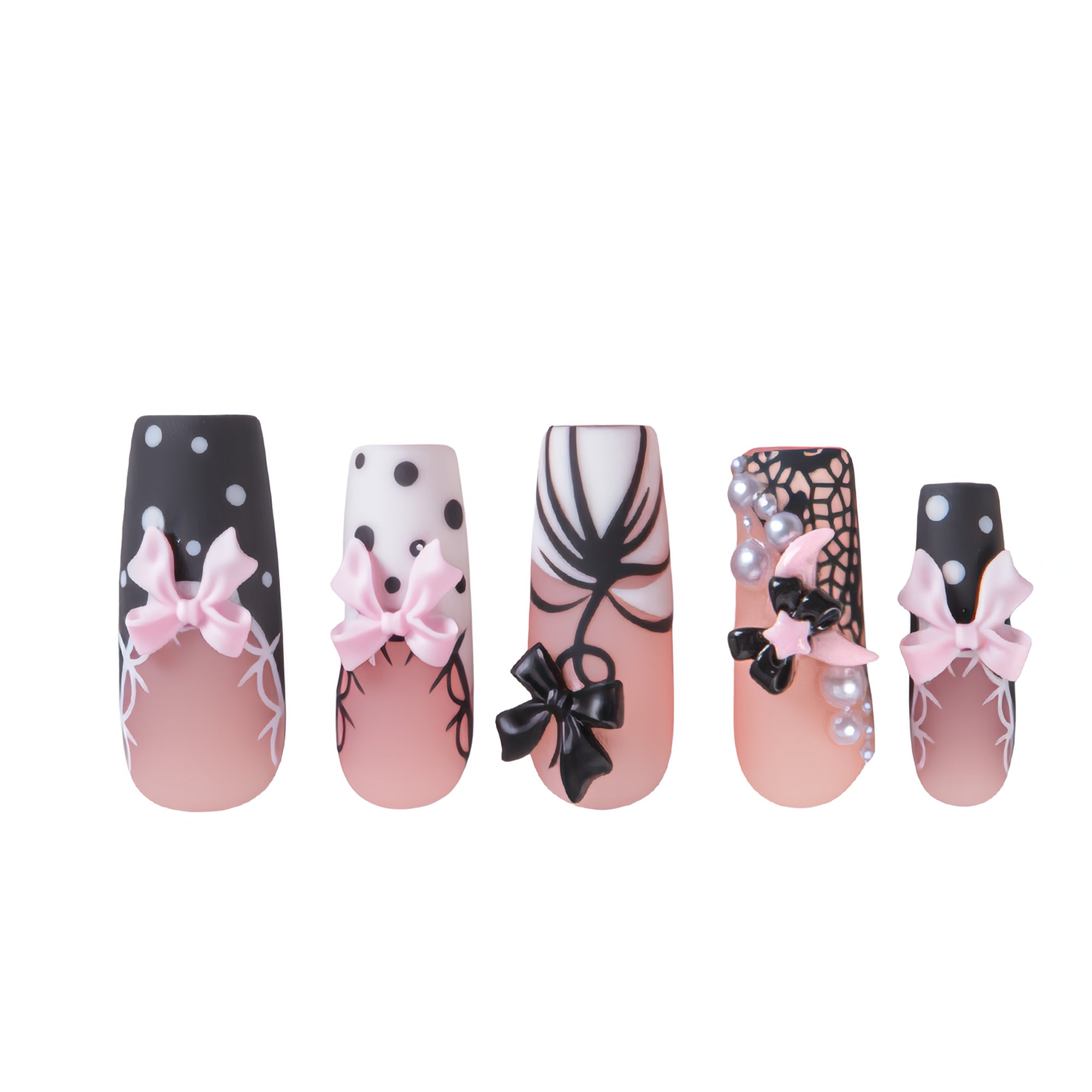 Midnight Doll Handmade Nails H608