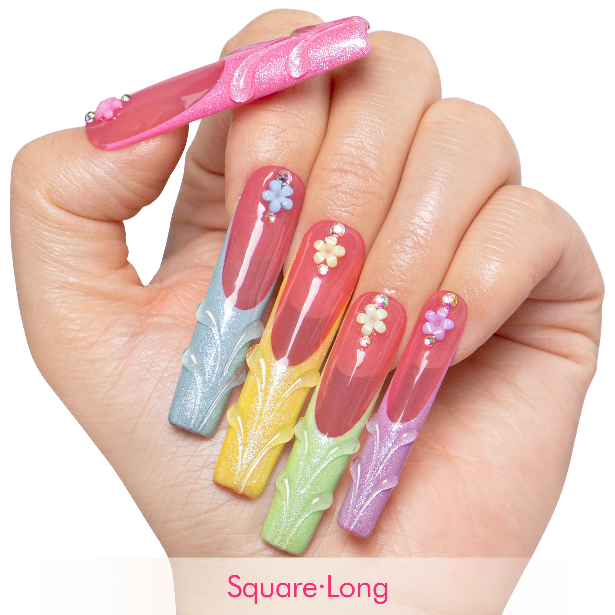 Glazed and Unbothered Handmade Nails H609