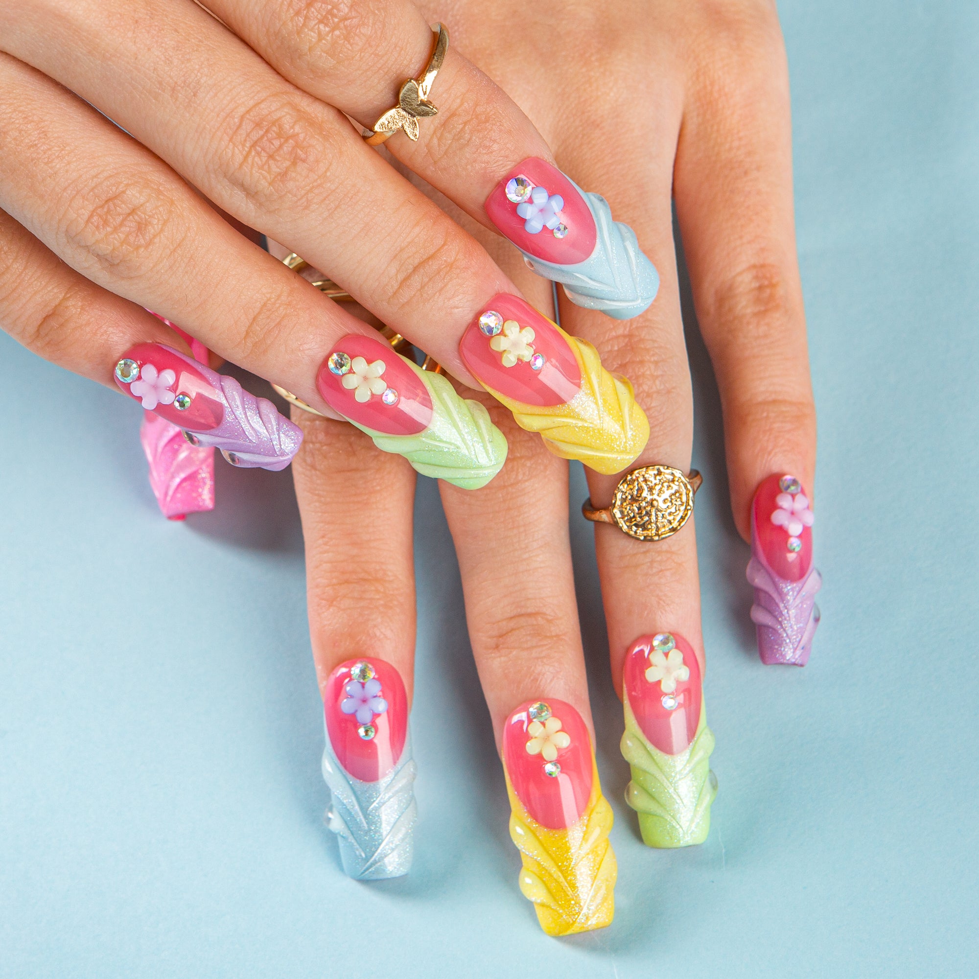 Glazed and Unbothered Handmade Nails H609