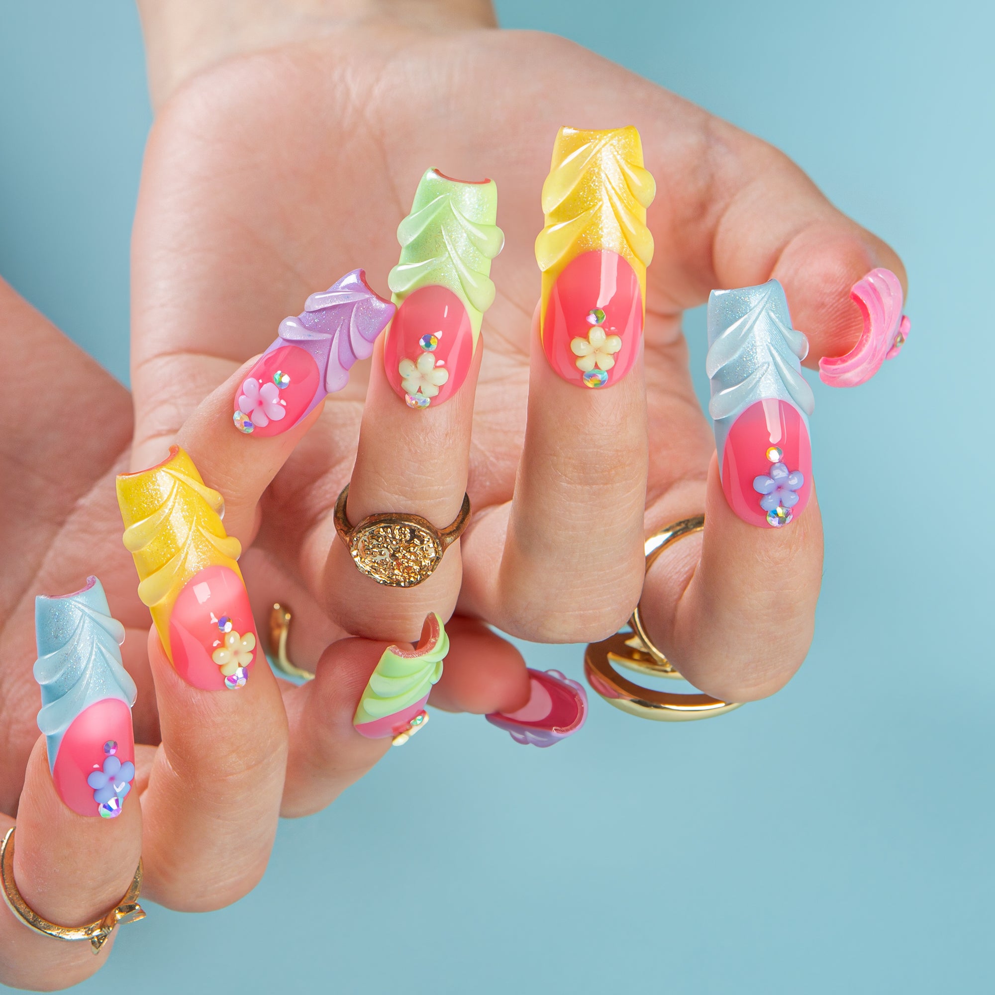 Glazed and Unbothered Handmade Nails H609