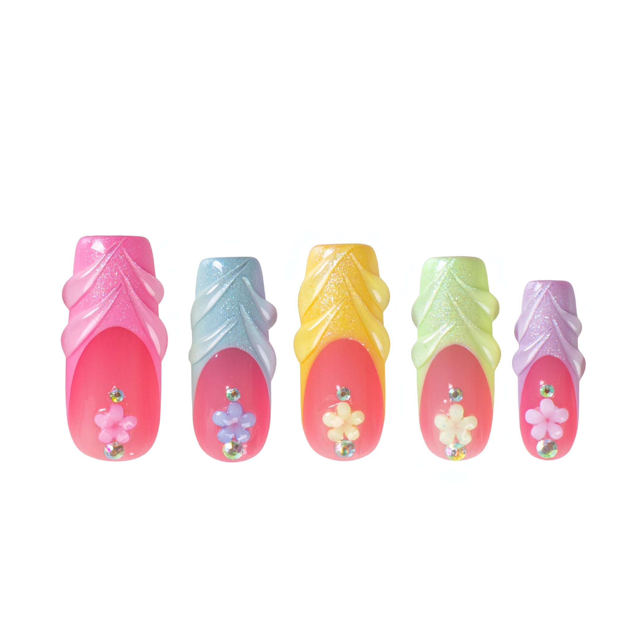Glazed and Unbothered Handmade Nails H609