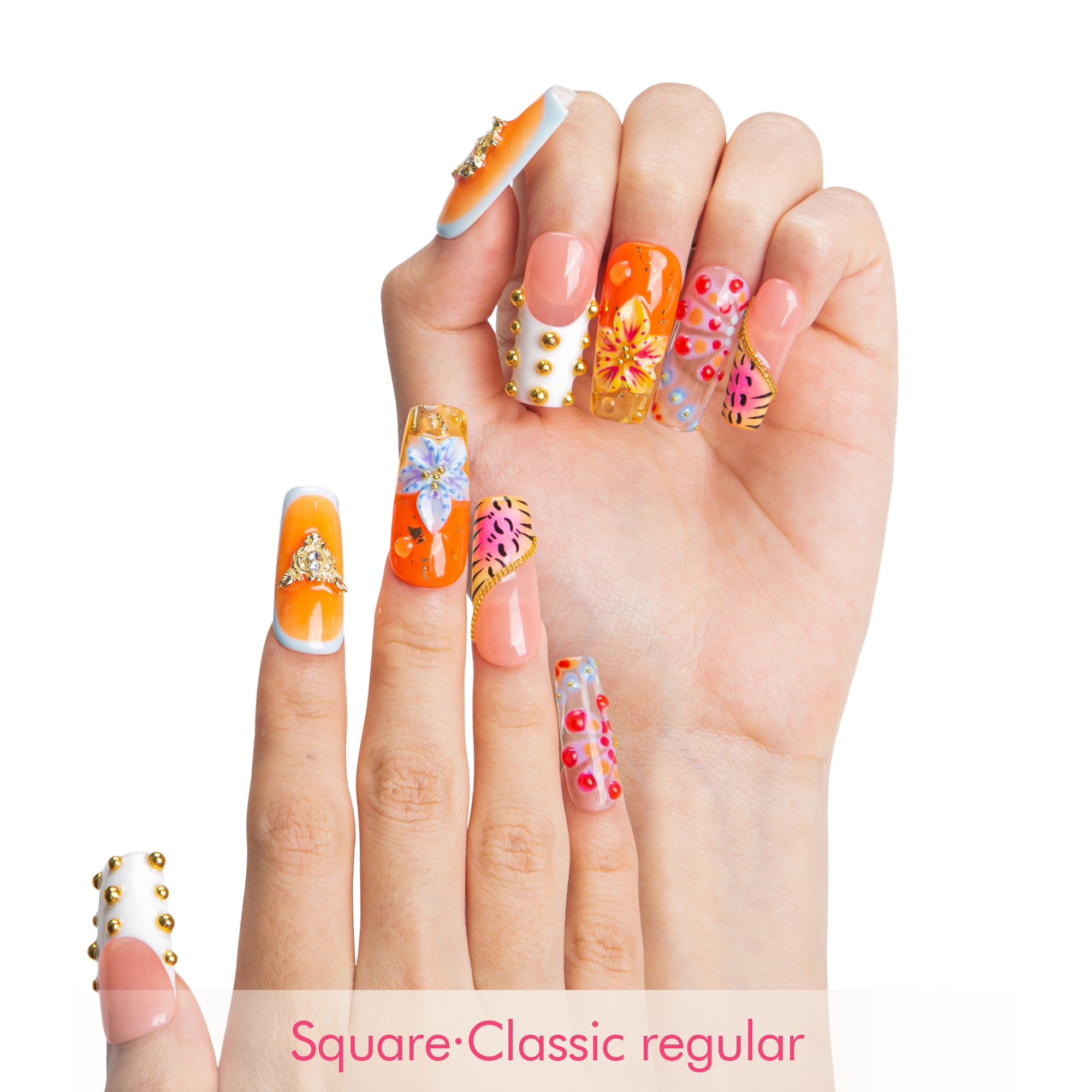 Tropical Trouble Handmade Nails H612