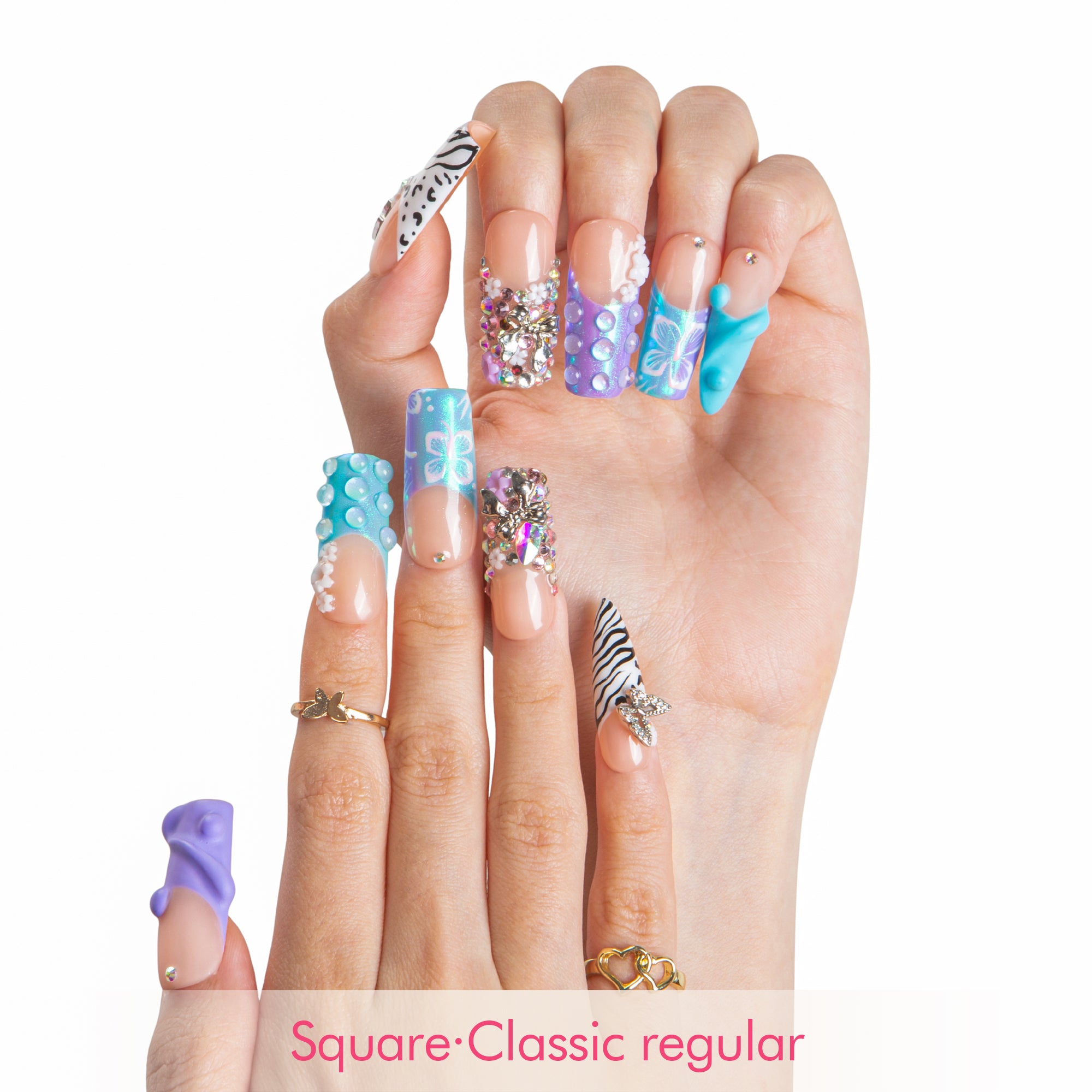 Chill Girl Instinct Handmade Nails H613