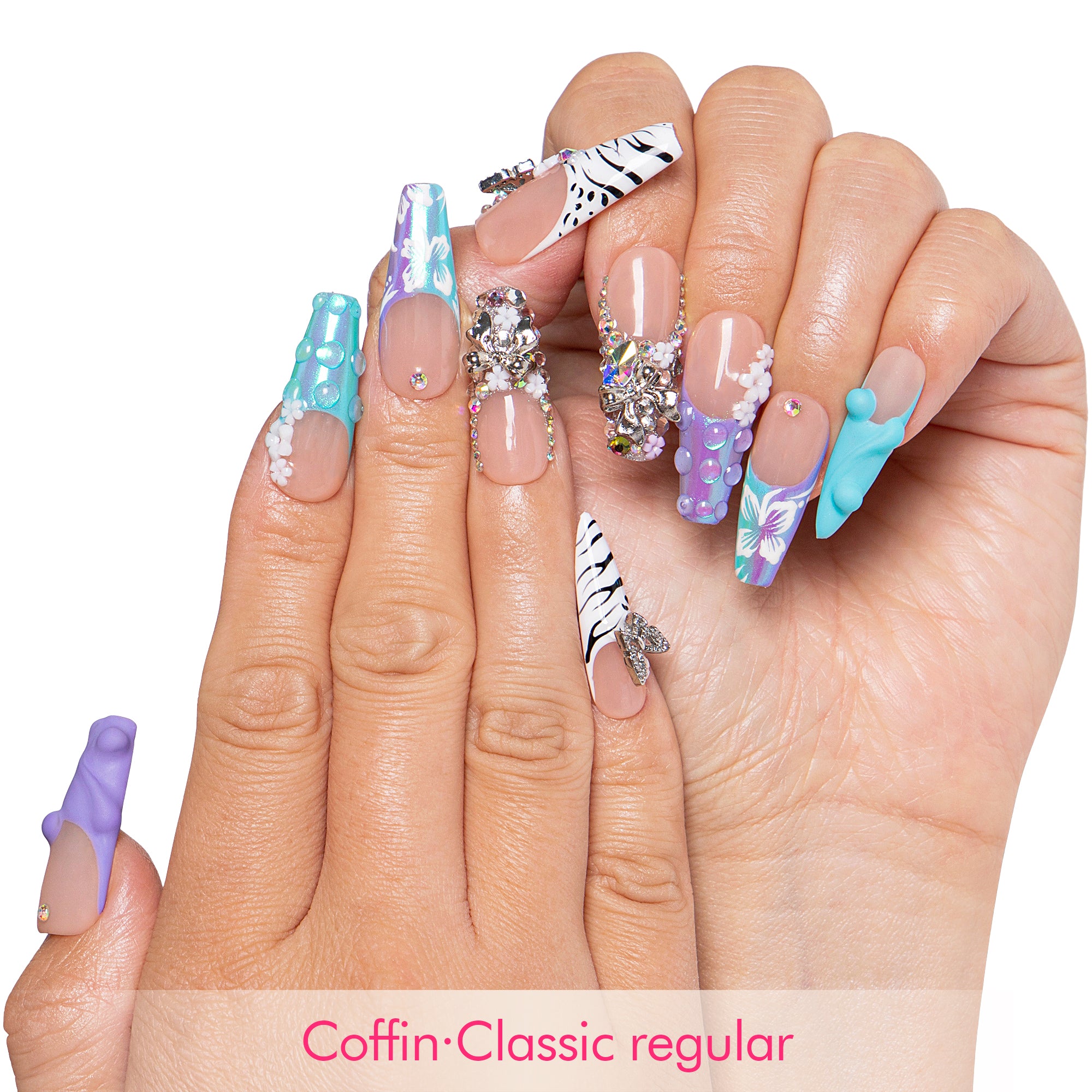 Chill Girl Instinct Handmade Nails H613