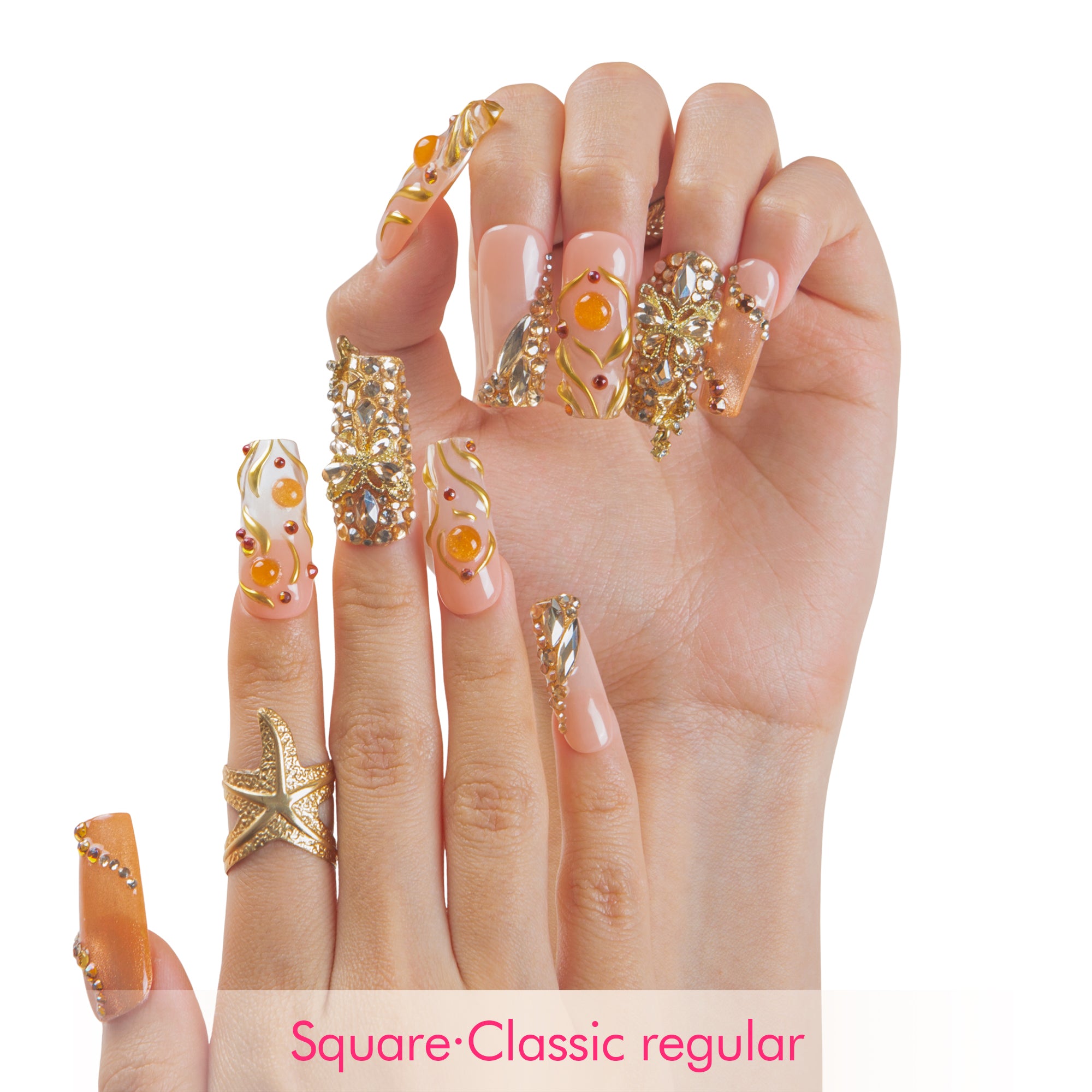 Melted for You Handmade Nails H614