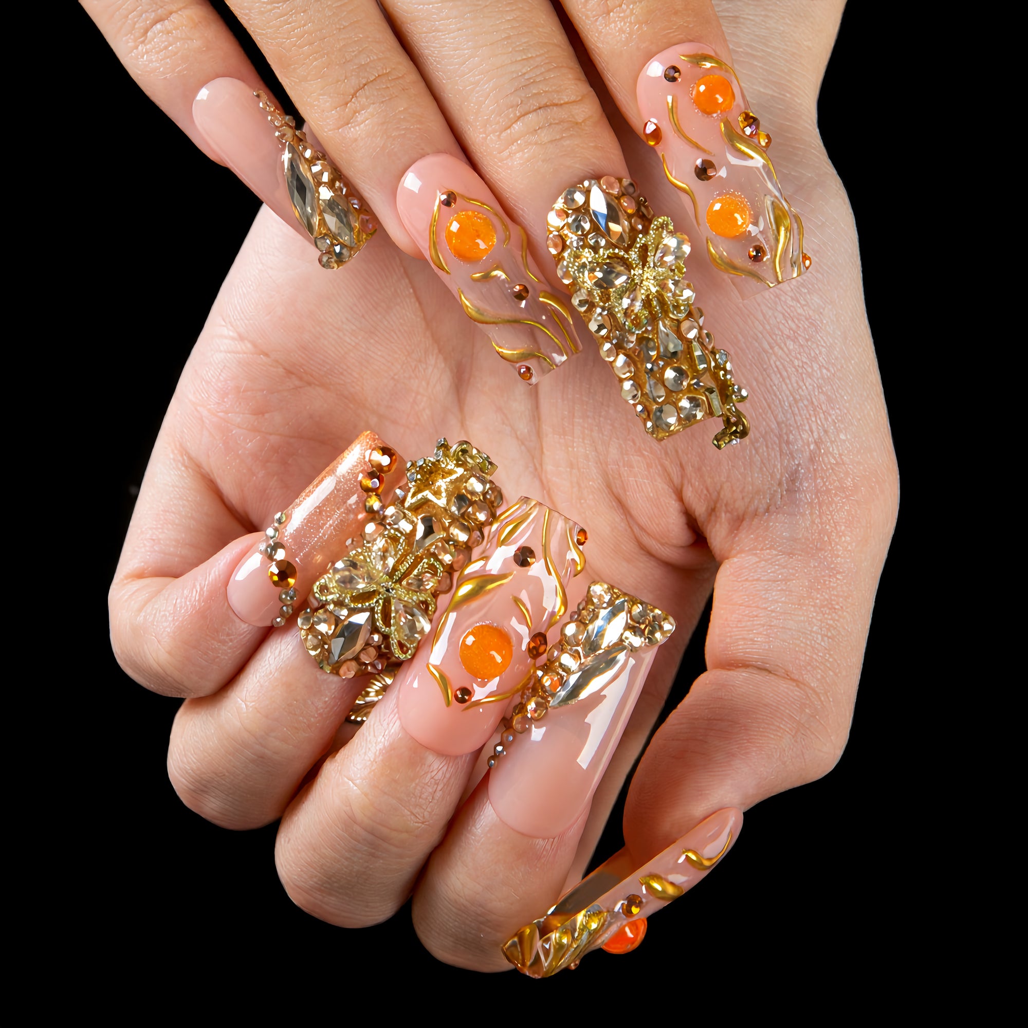Melted for You Handmade Nails H614