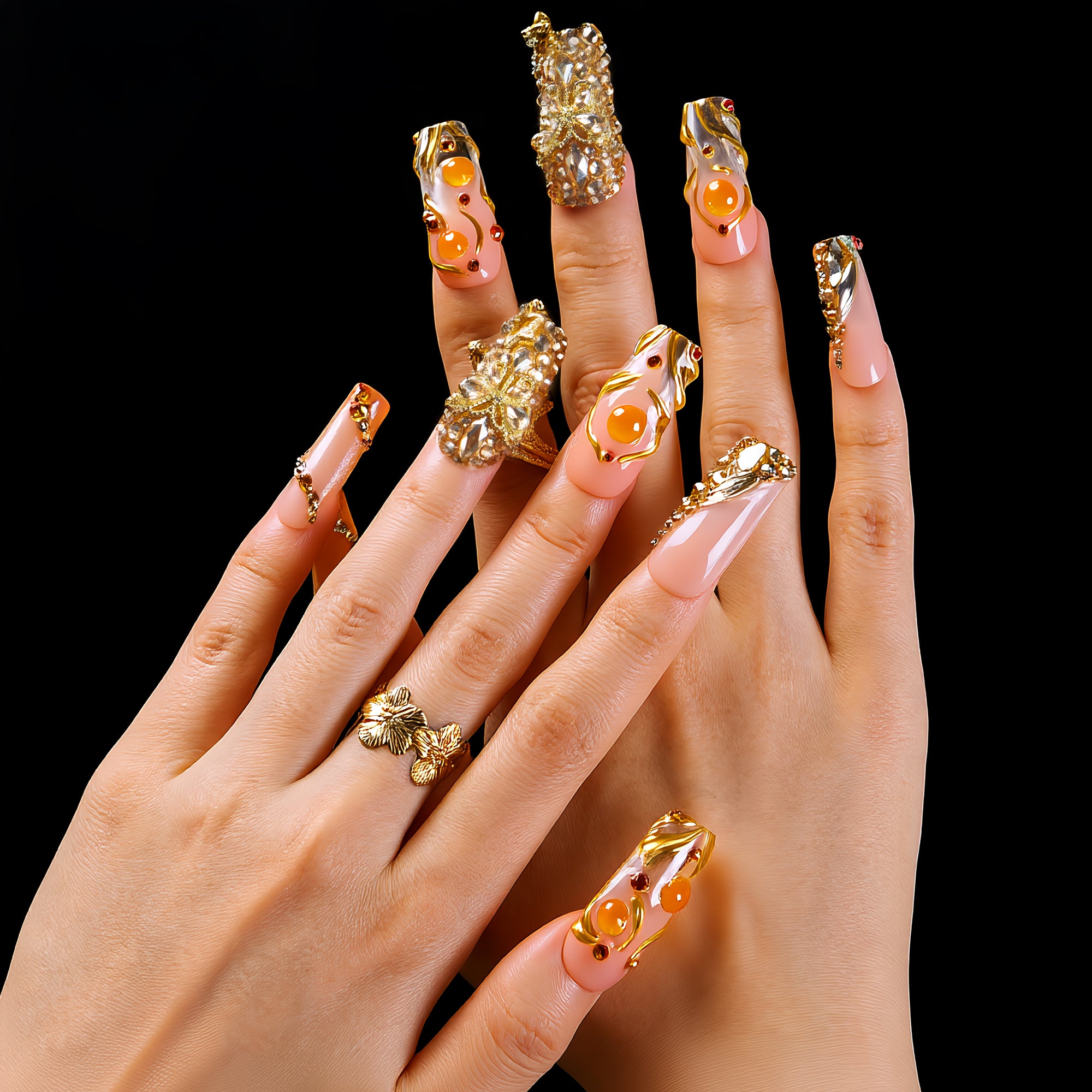 Melted for You Handmade Nails H614
