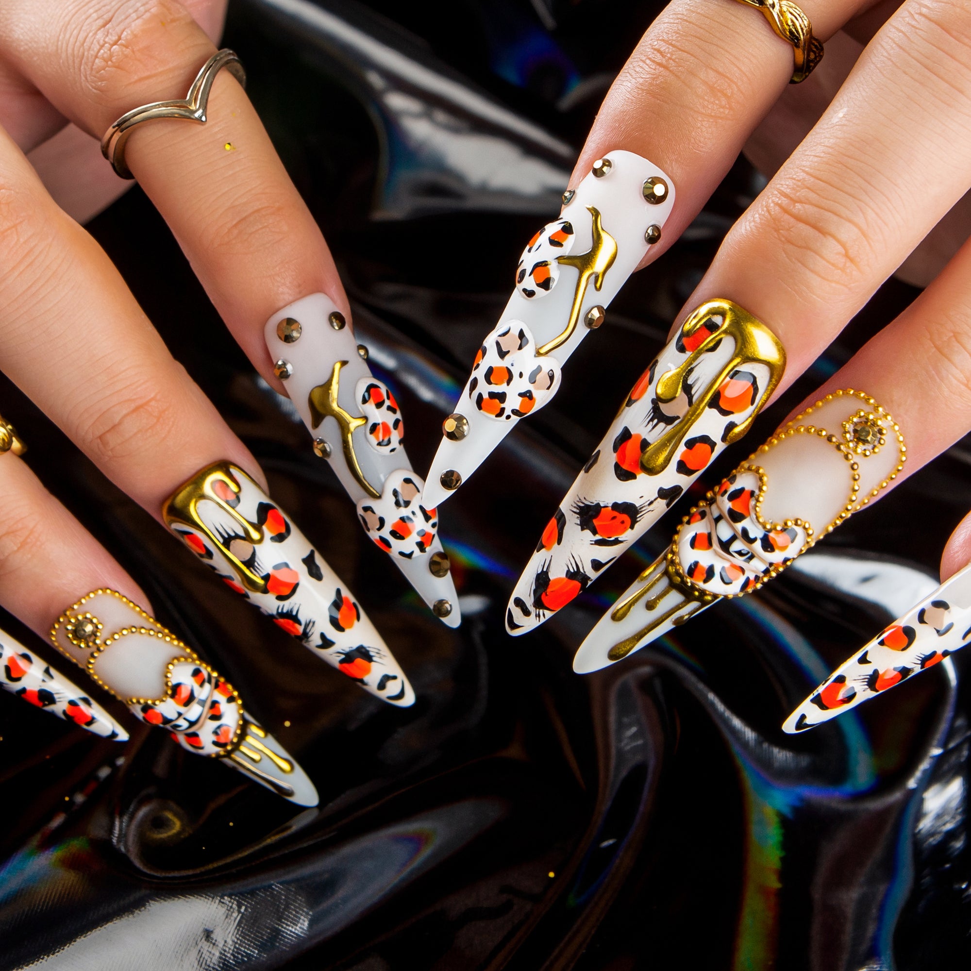 Glamour Gone Wild Handmade Nails H620