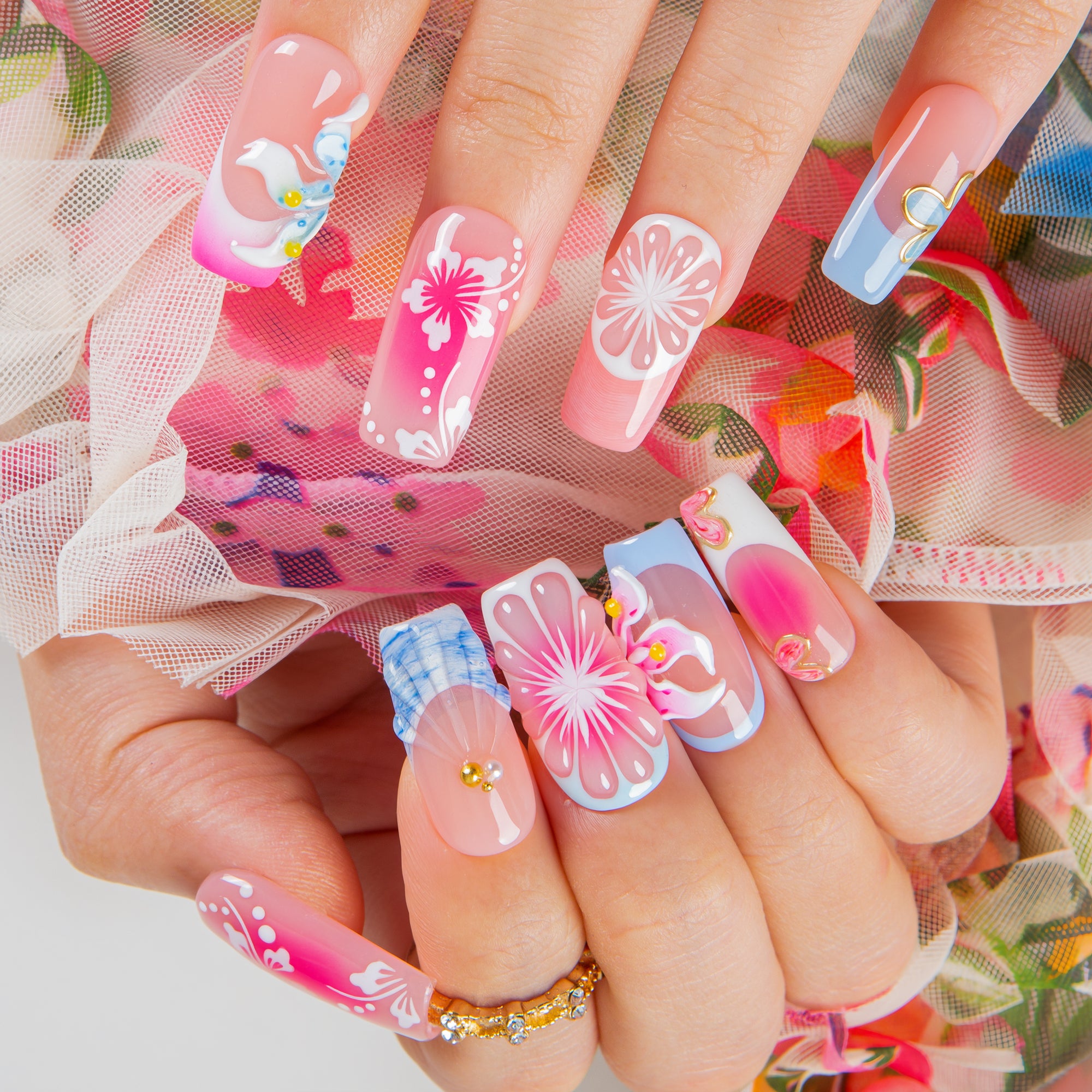 Pretty Little Mischief Handmade Nails H621