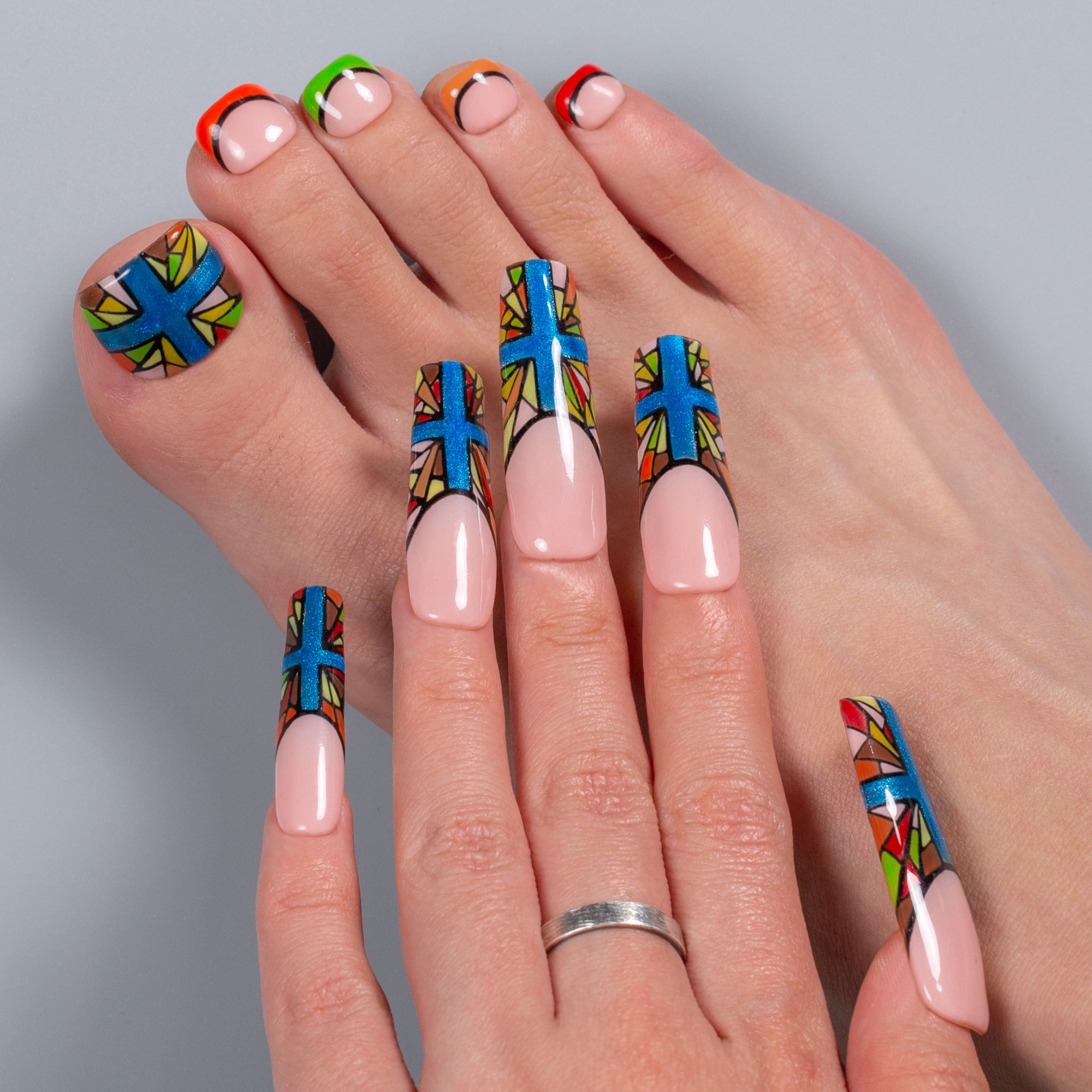 Cross My Style Combo Set Handmade Nails H622+T622