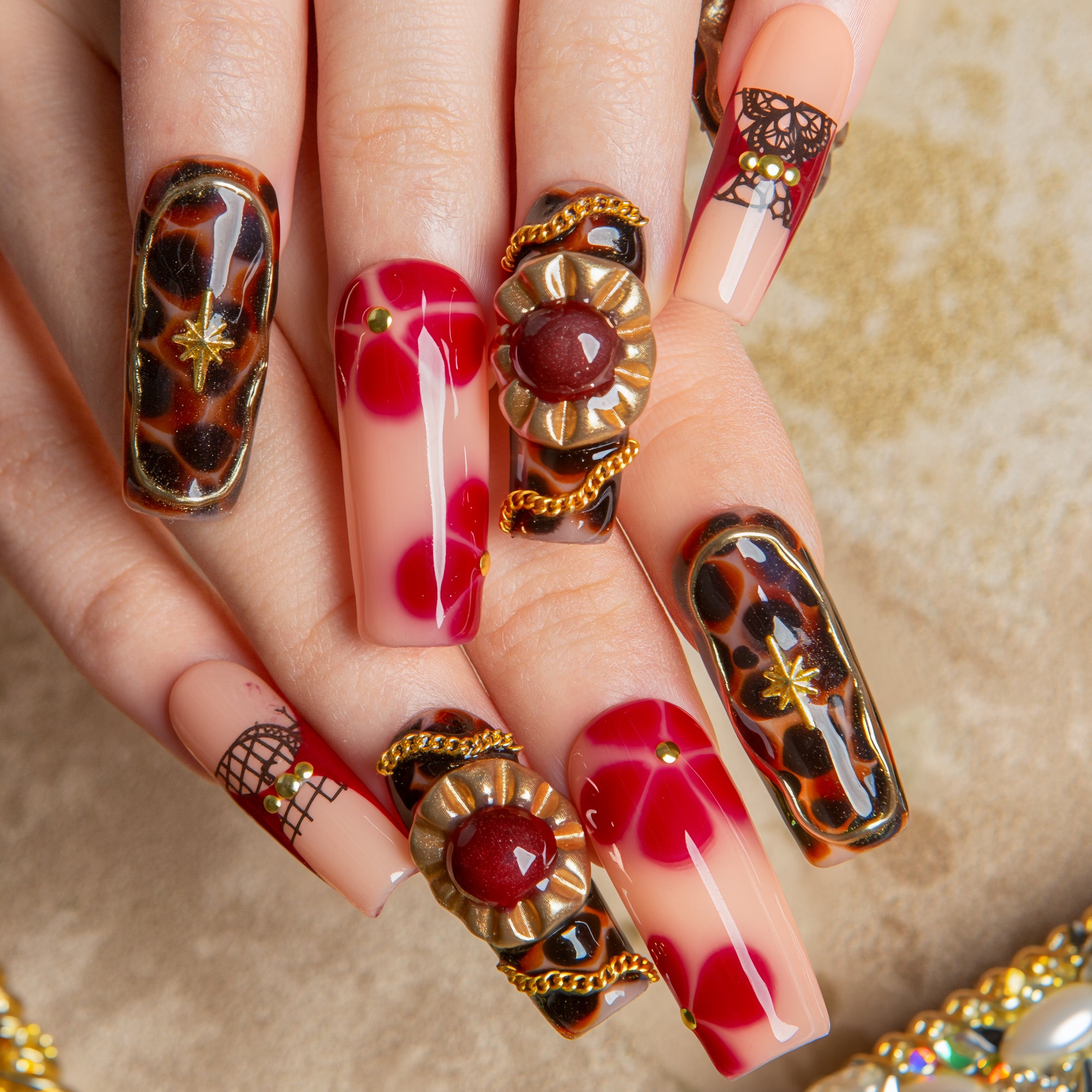 Sinner’s Boom  Handmade Nails H623