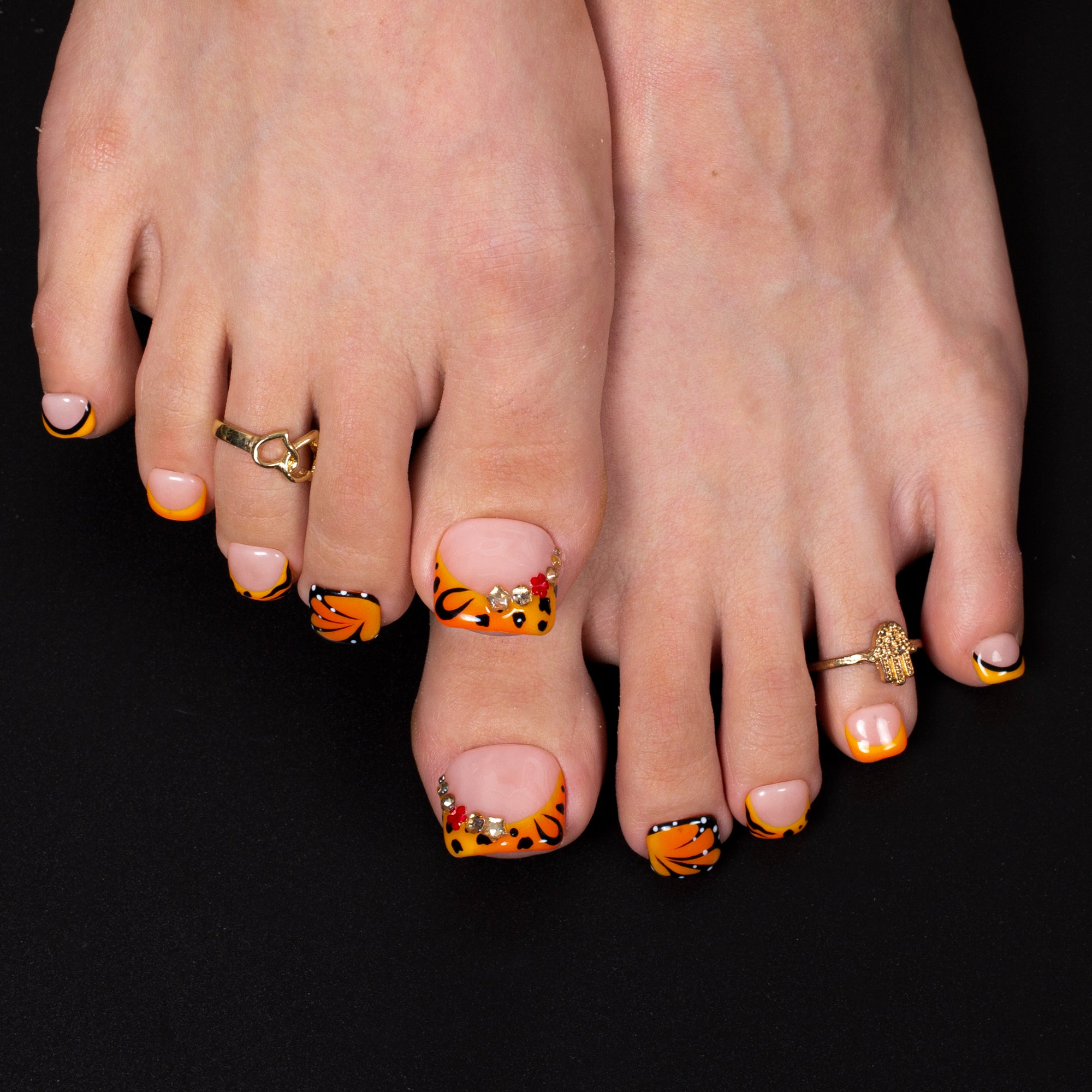 Mariposa T627 Toe Nails - 20Pcs Free Size