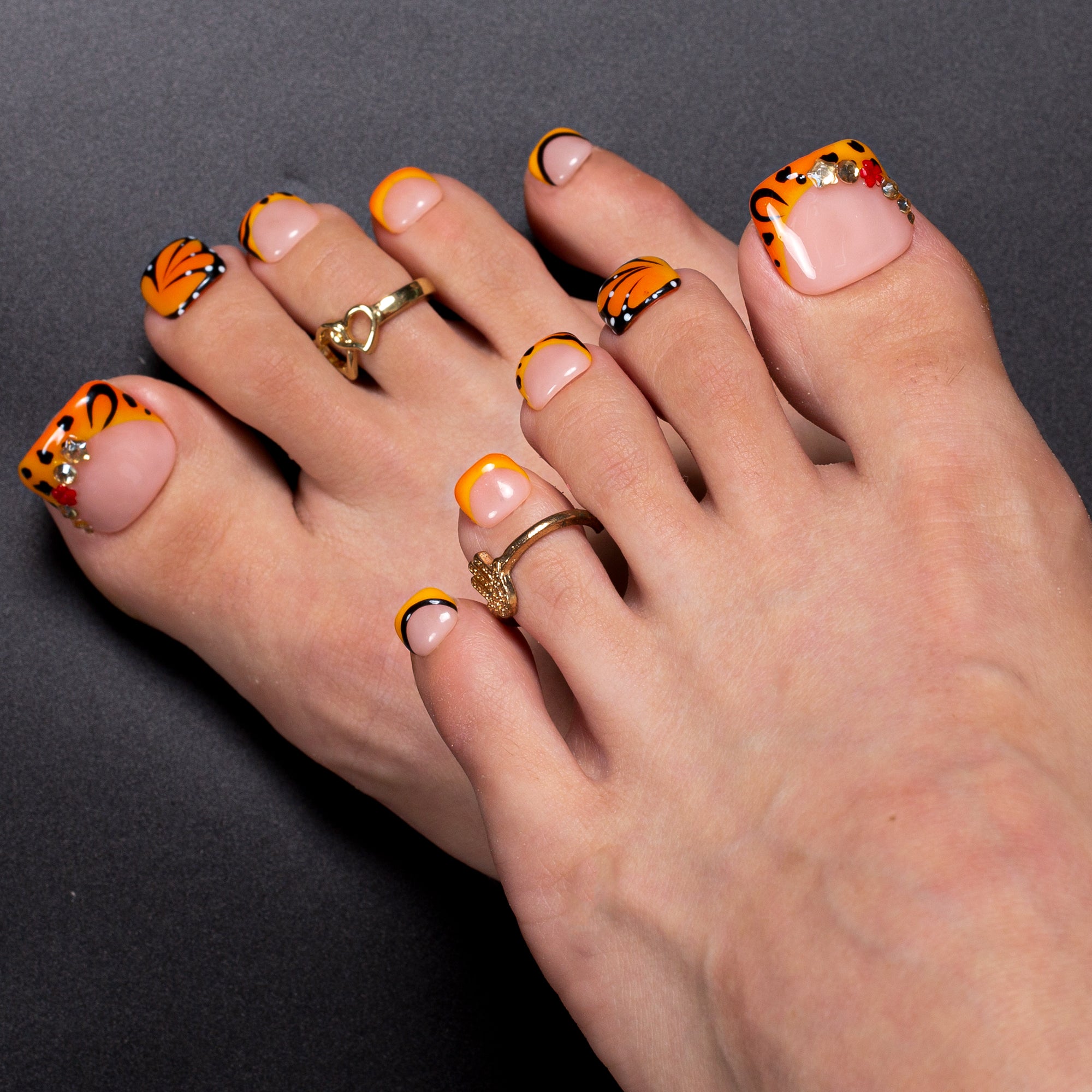 Mariposa T627 Toe Nails - 20Pcs Free Size