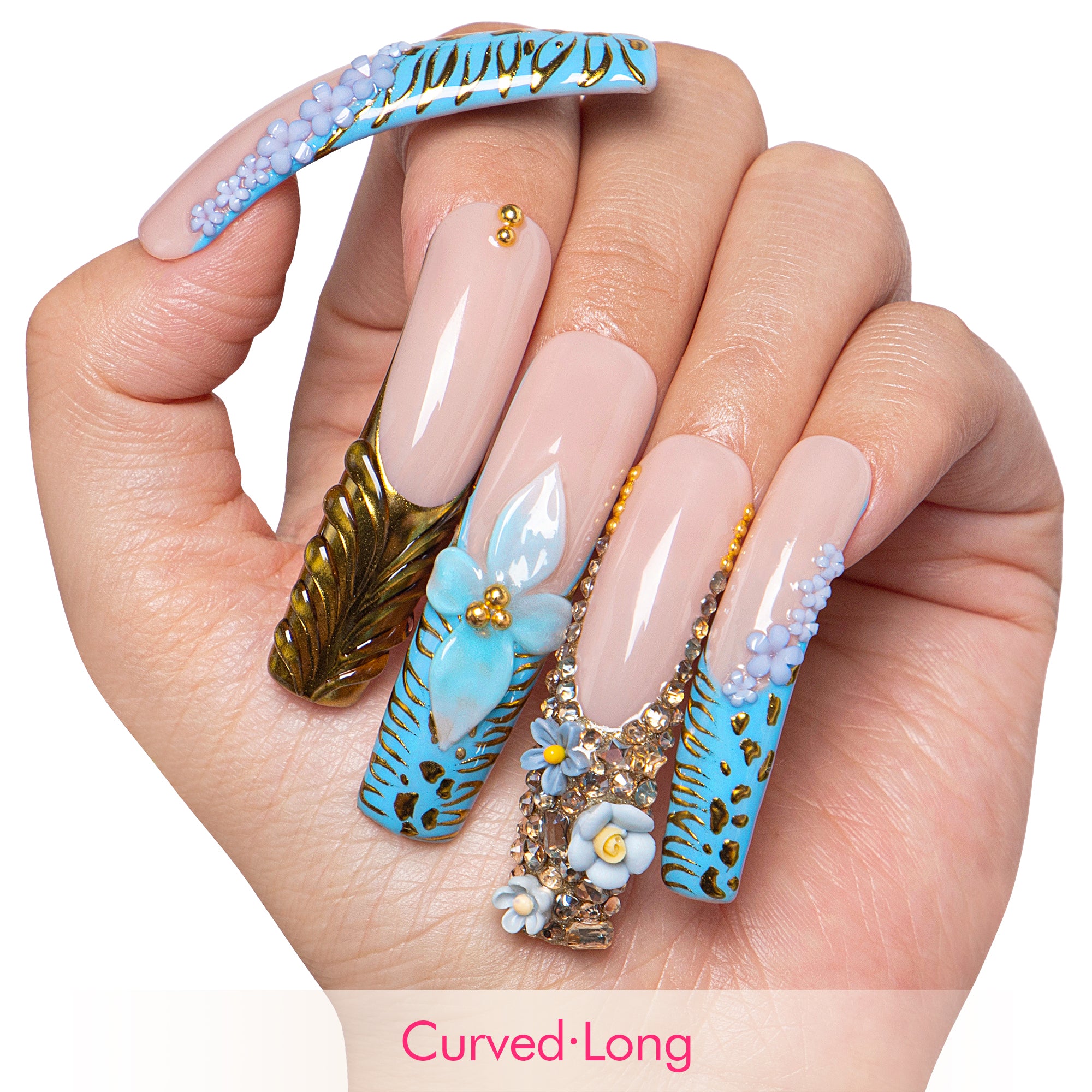 Eterno Azul Handmade Nails H629