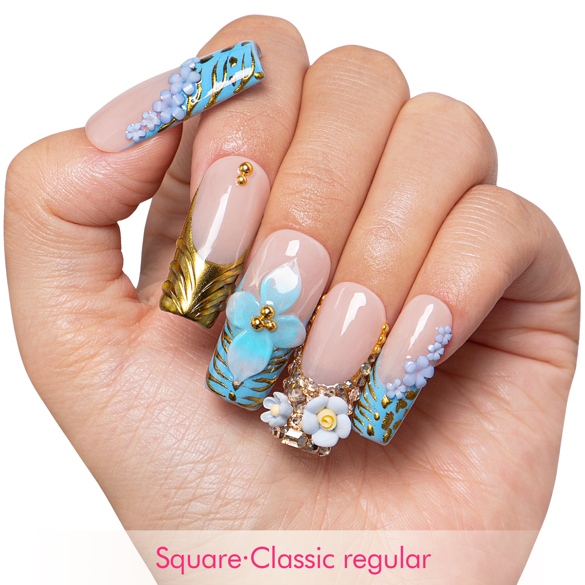 Eterno Azul Handmade Nails H629