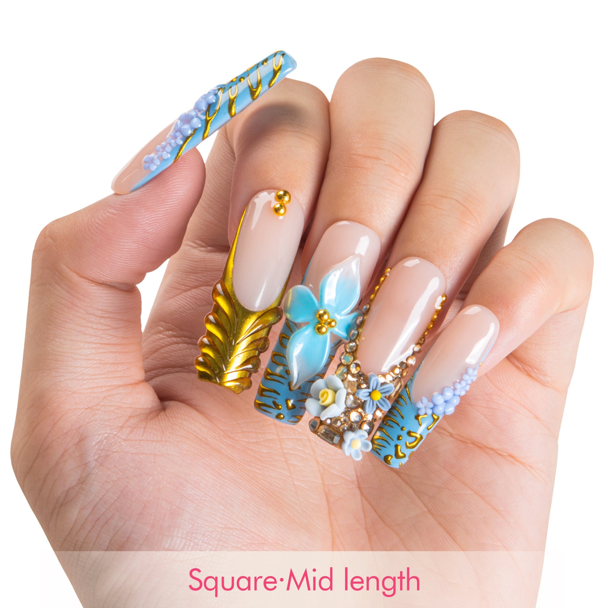 Eterno Azul Handmade Nails H629