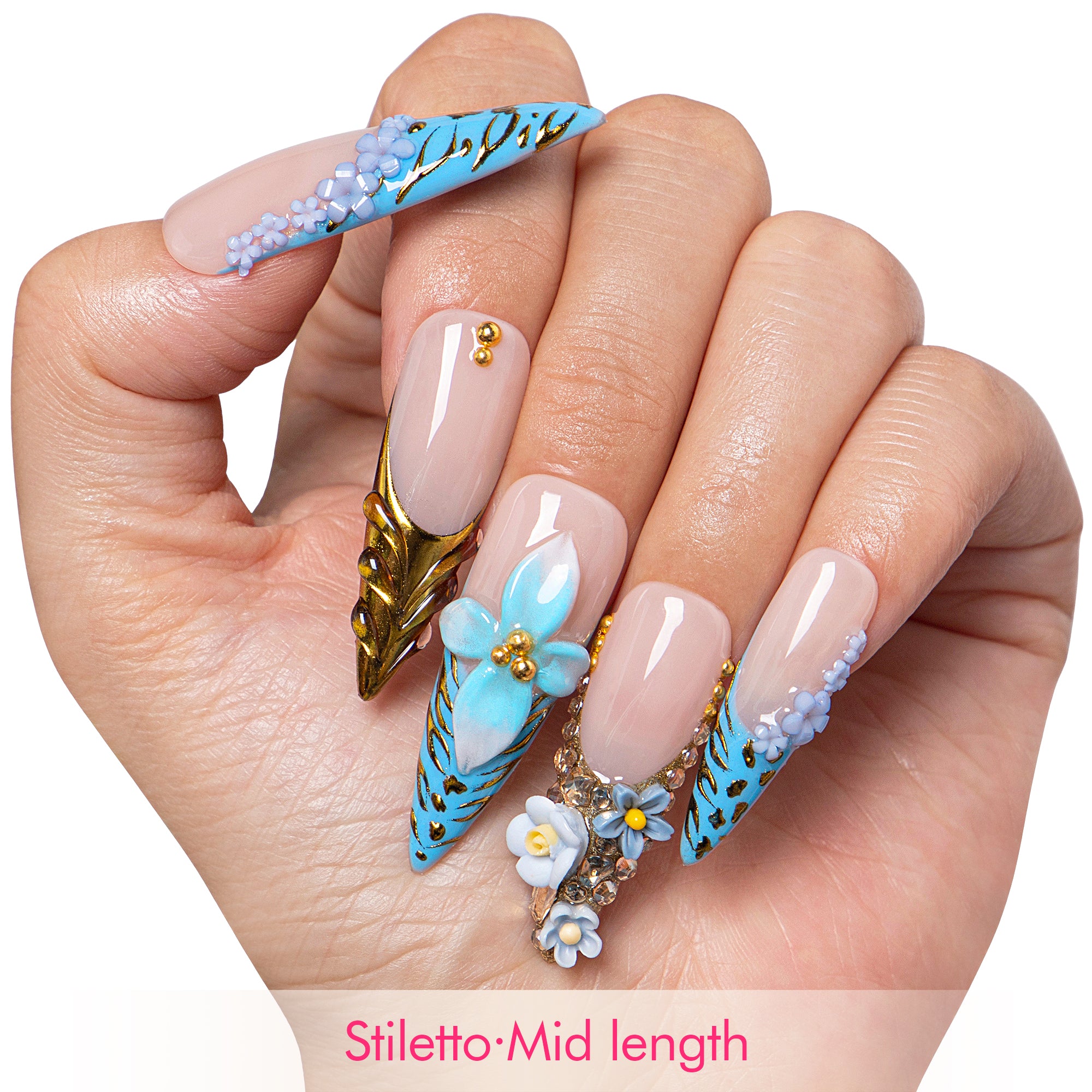 Eterno Azul Handmade Nails H629