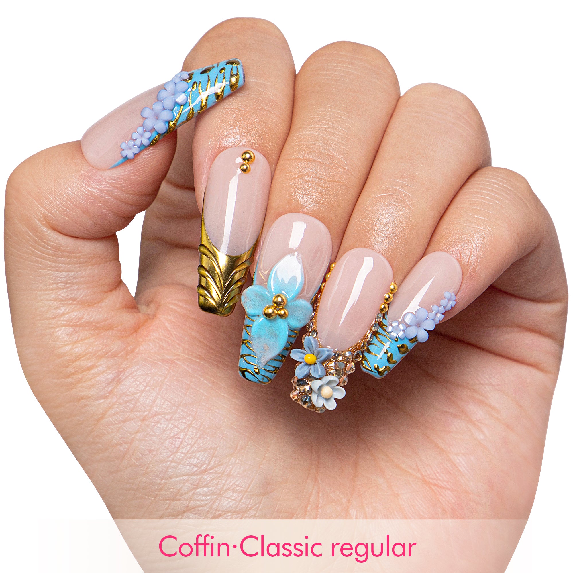 Eterno Azul Handmade Nails H629