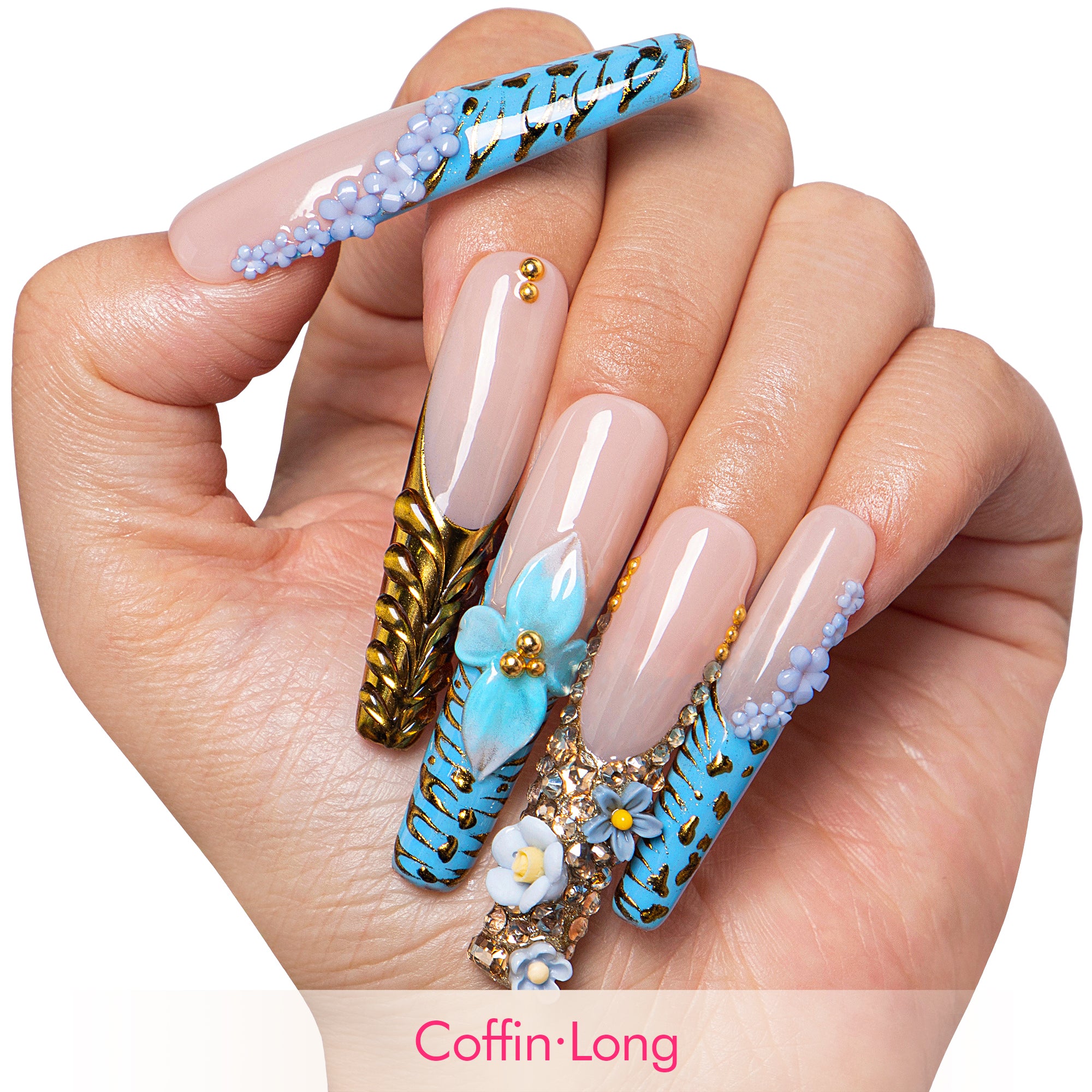 Eterno Azul Handmade Nails H629