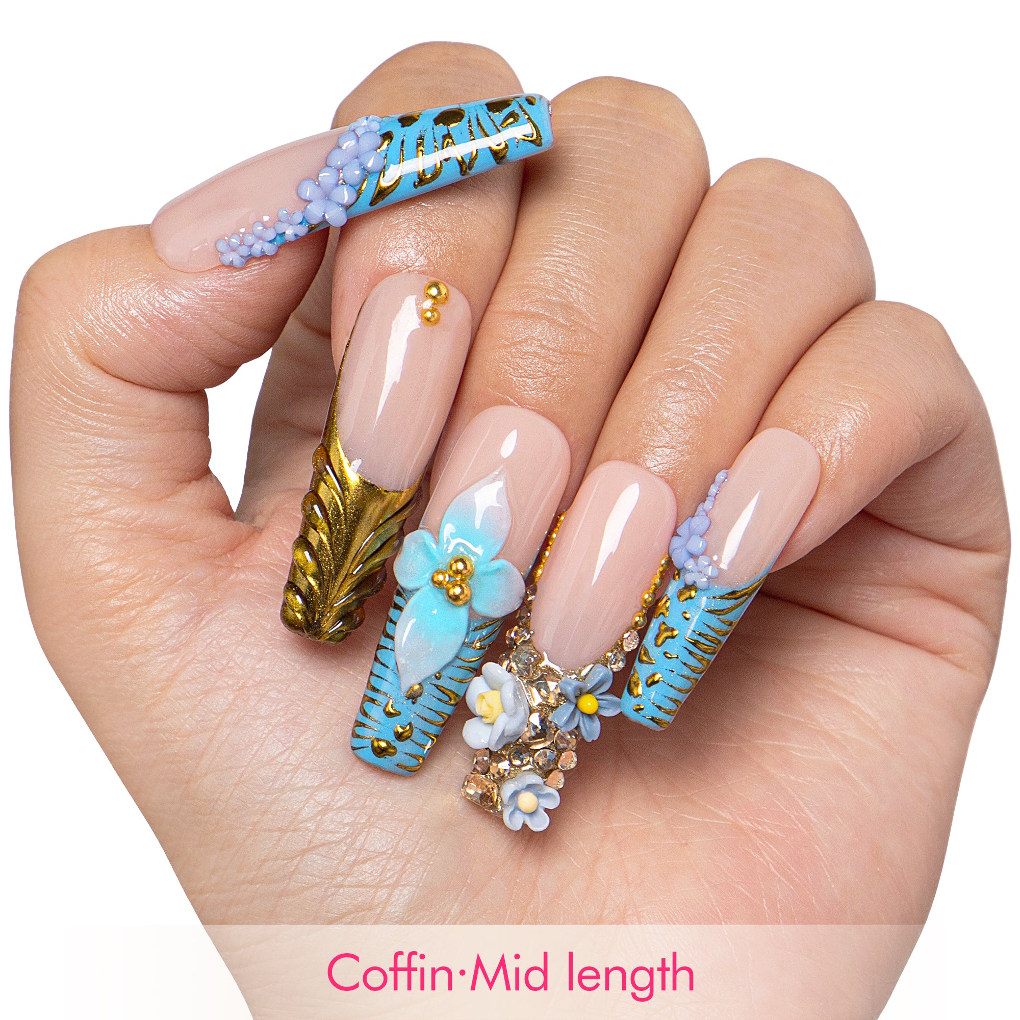 Eterno Azul Handmade Nails H629