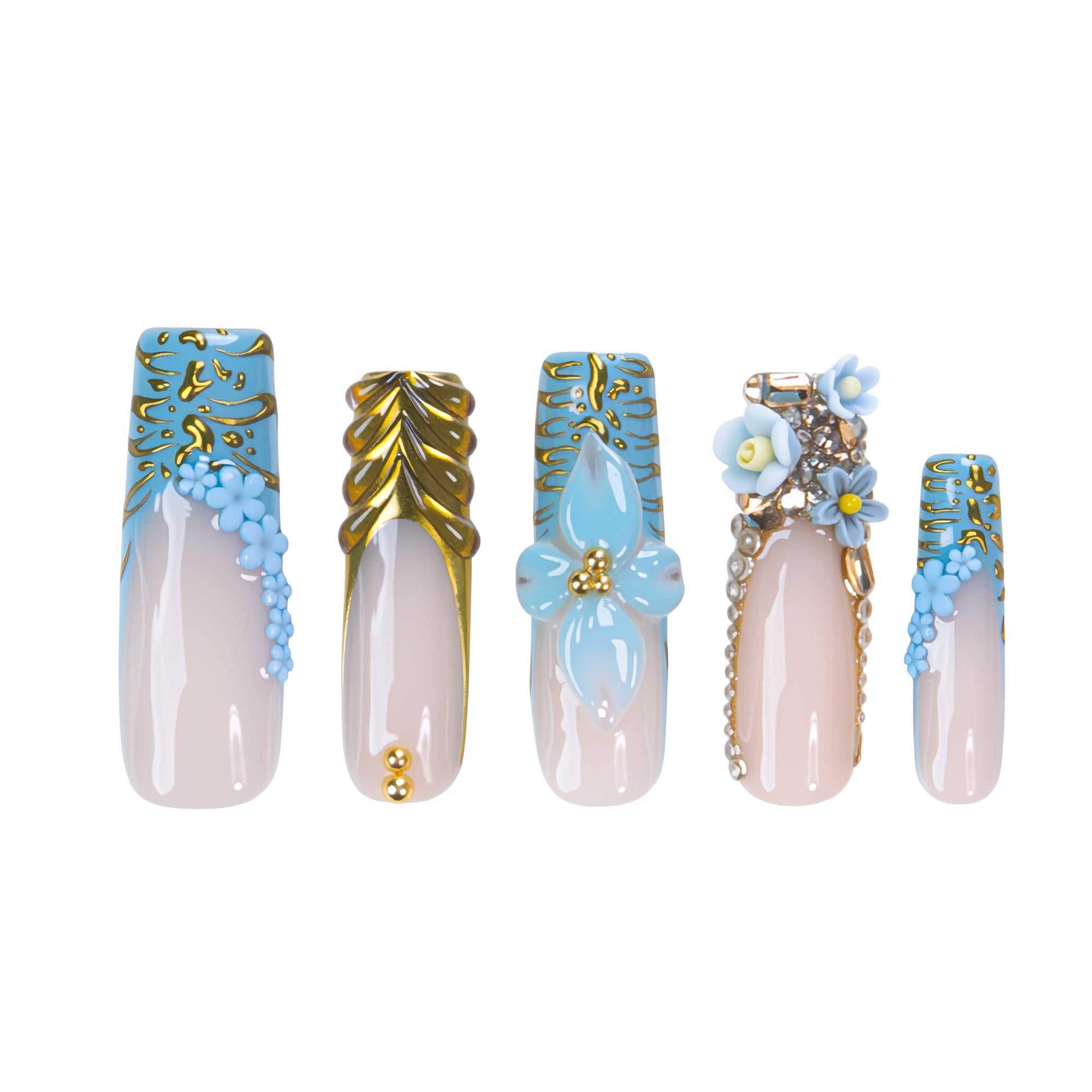 Eterno Azul Handmade Nails H629