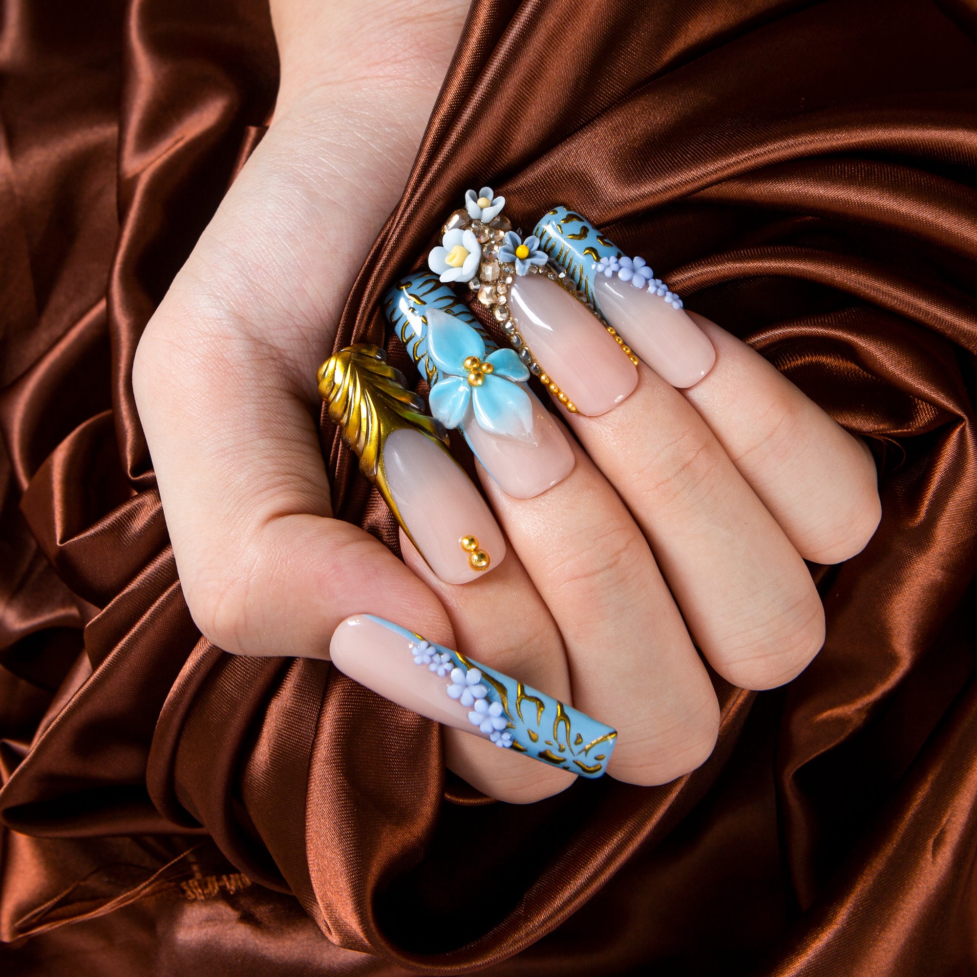 Eterno Azul Handmade Nails H629