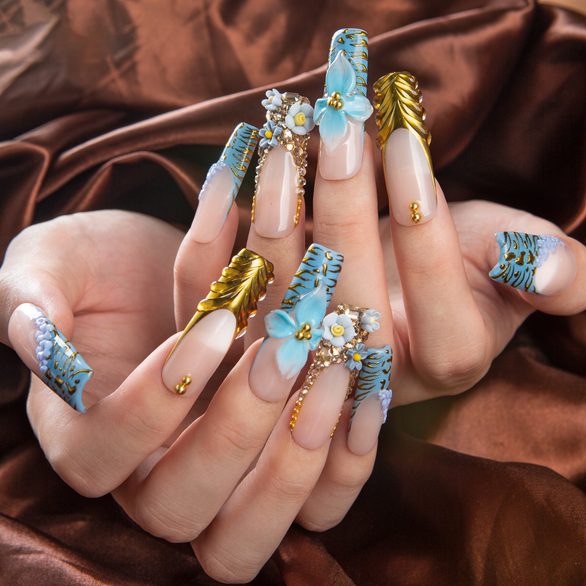 Eterno Azul Handmade Nails H629