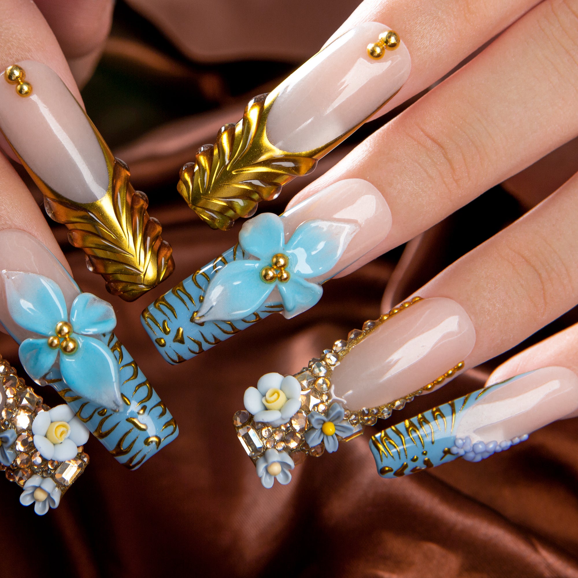 Eterno Azul Handmade Nails H629