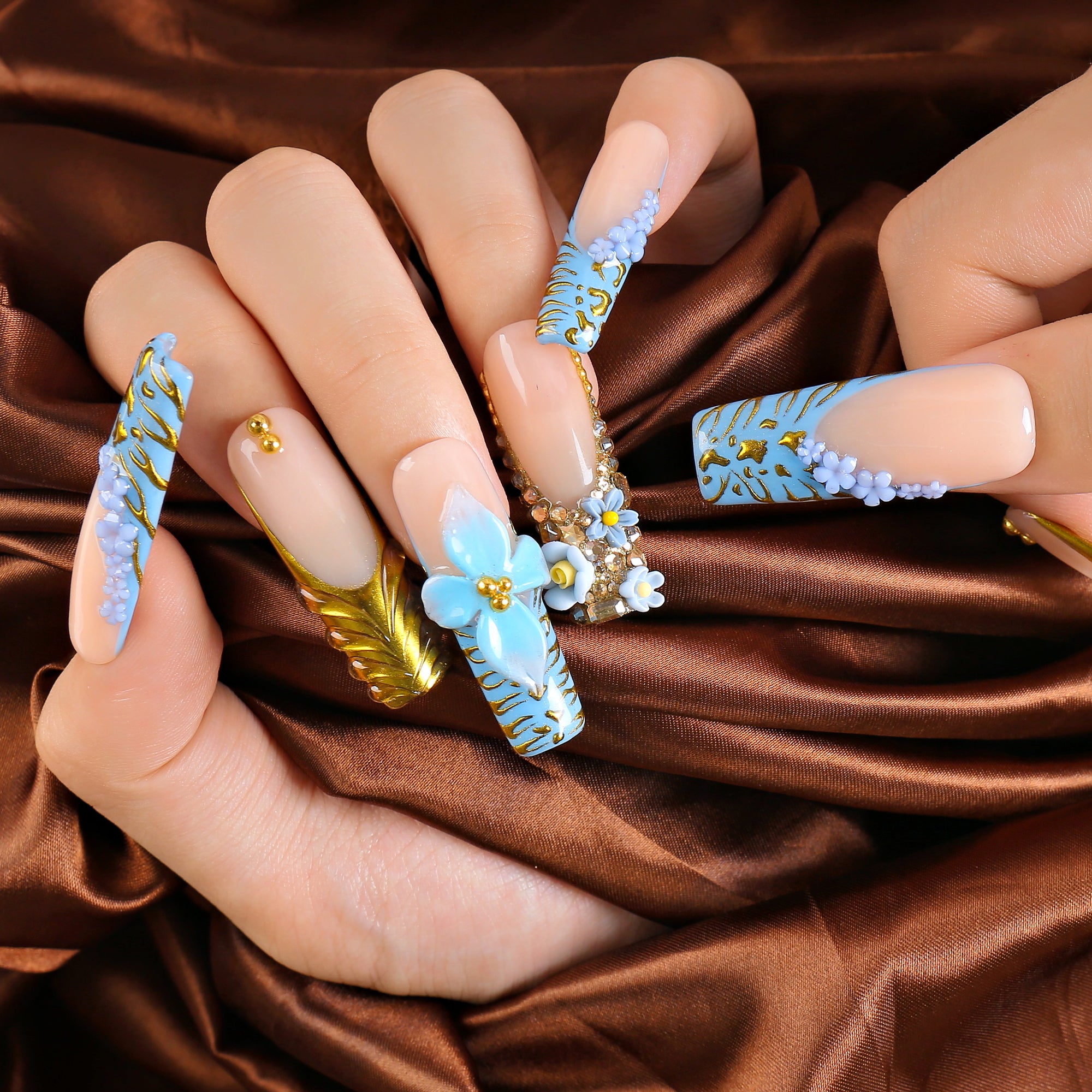 Eterno Azul Handmade Nails H629