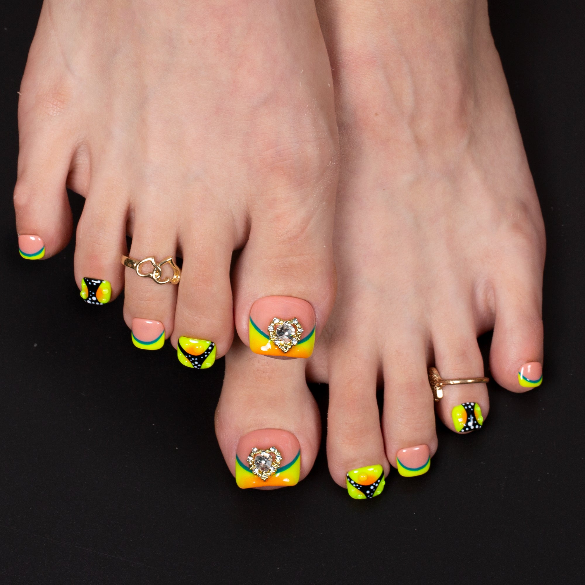 Butterfly Confessions T630 Toe Nails - 20Pcs Free Size