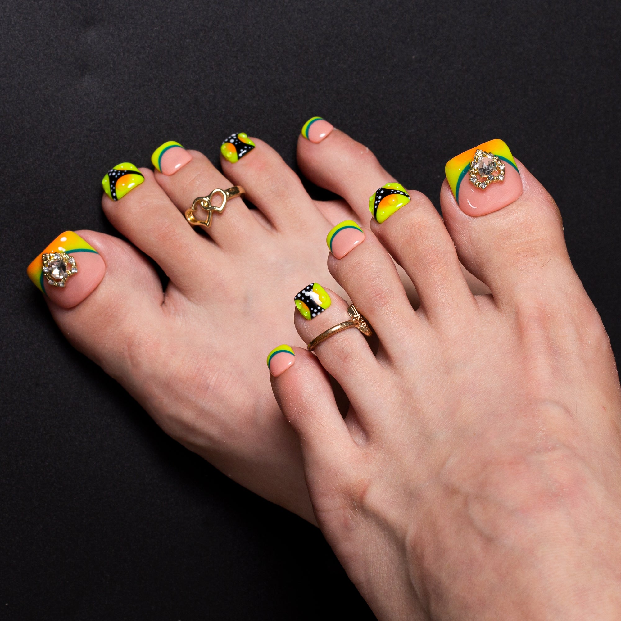 Butterfly Confessions T630 Toe Nails - 20Pcs Free Size