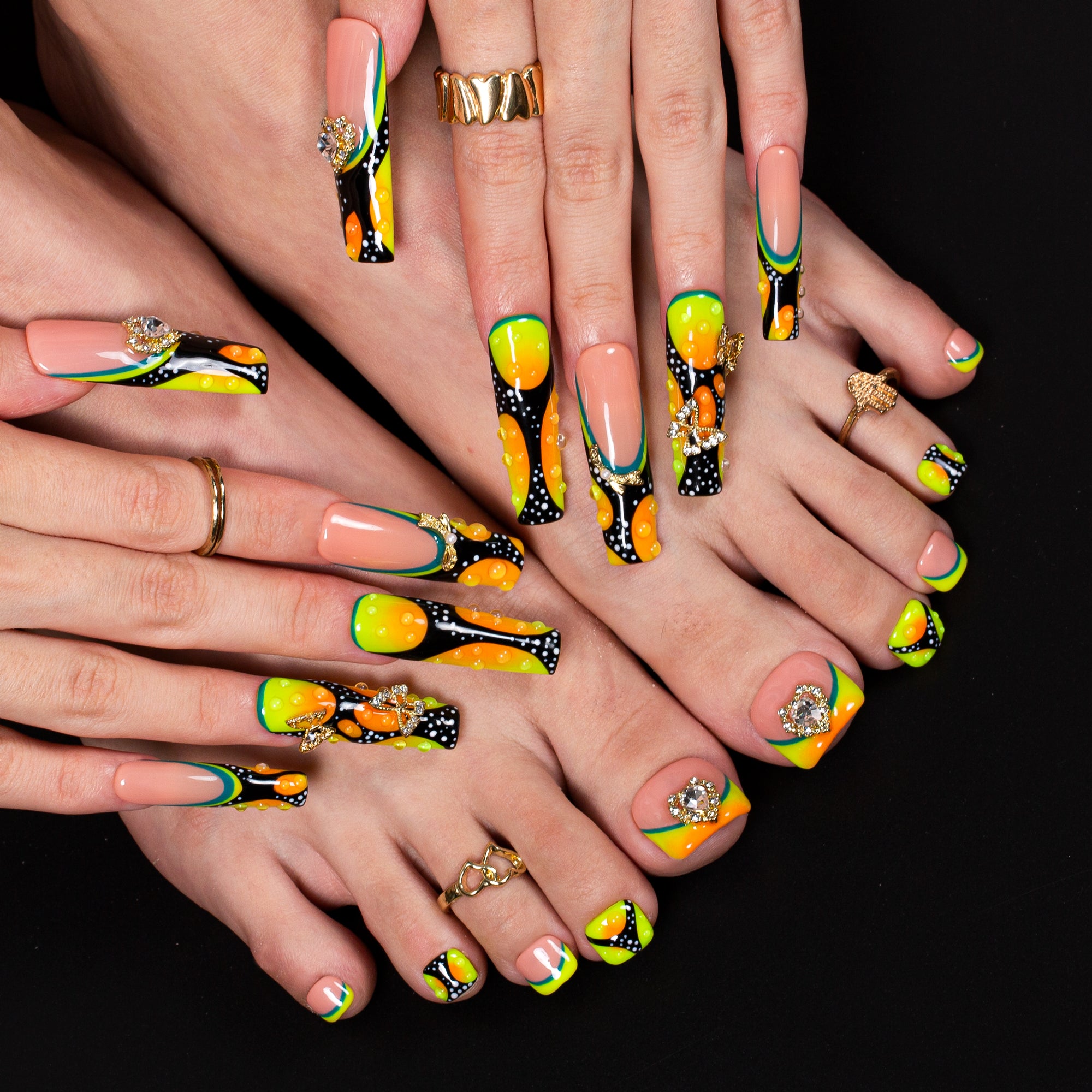 Butterfly Confessions Combo Set Handmade Nails H630+T630
