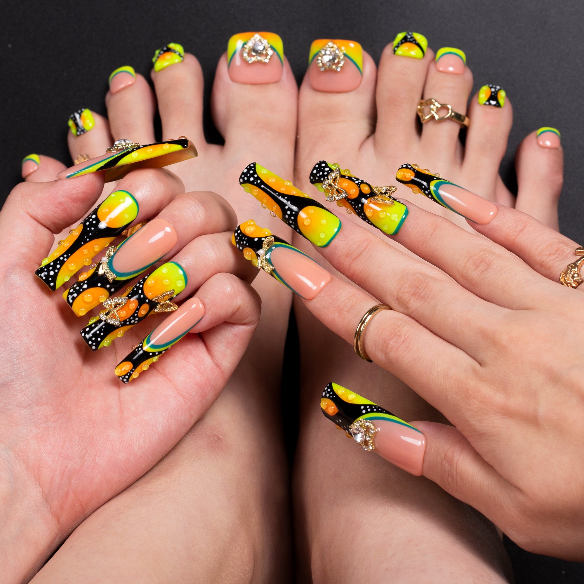 Butterfly Confessions Combo Set Handmade Nails H630+T630