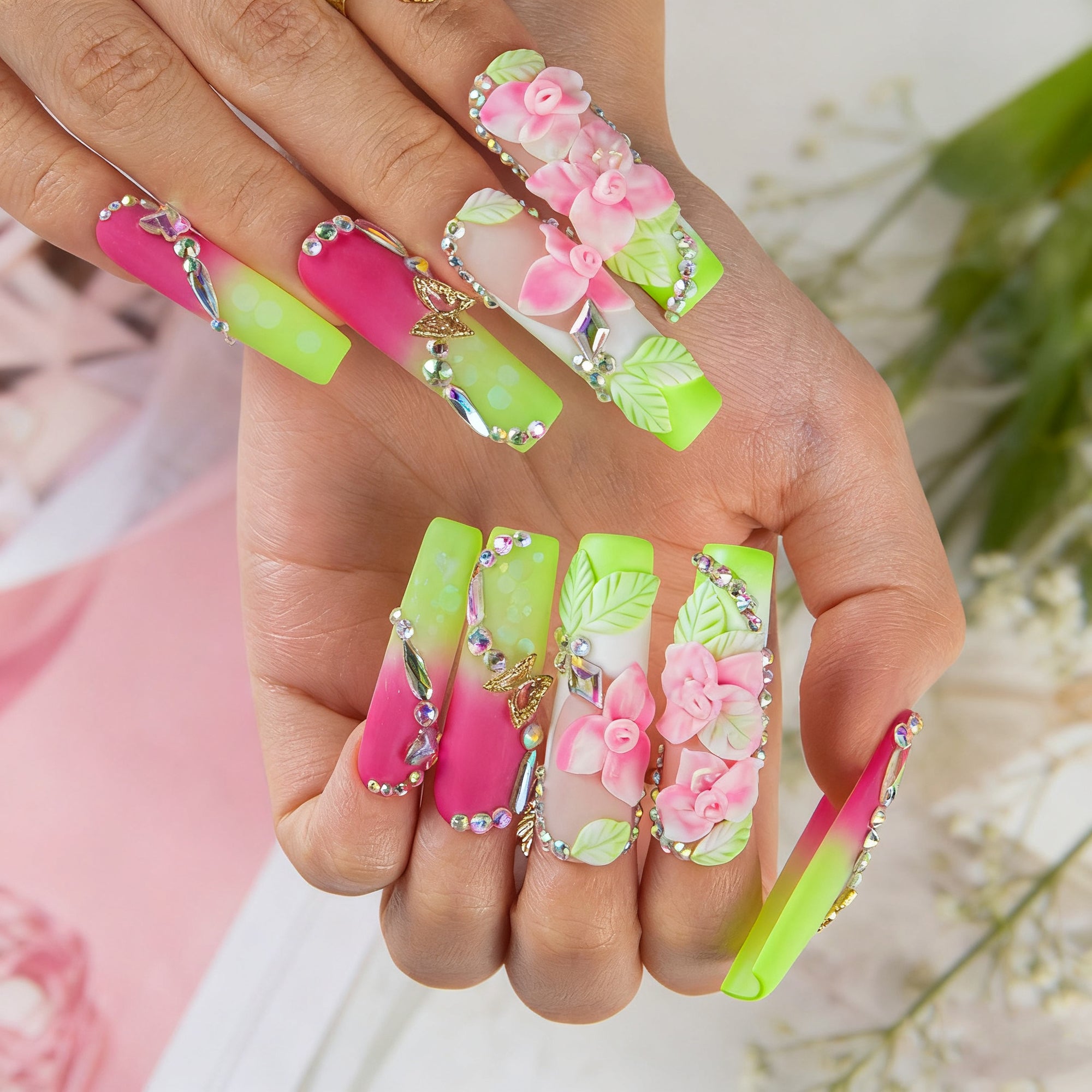 Neon Nectar Handmade Nails H632