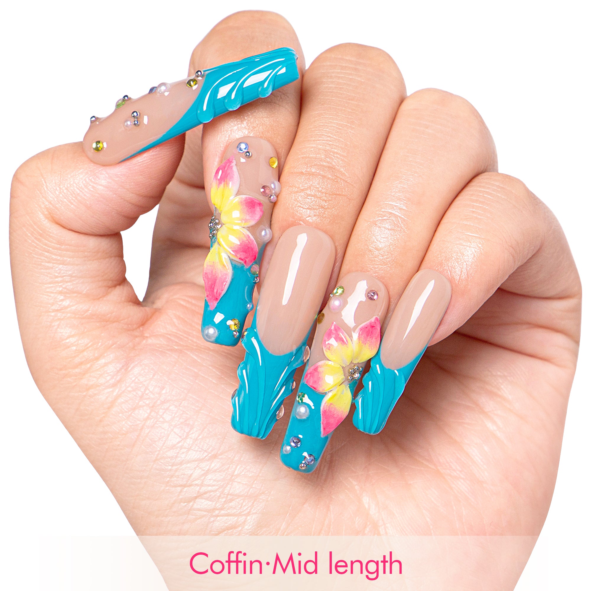Island Fever Dream Handmade Nails H633