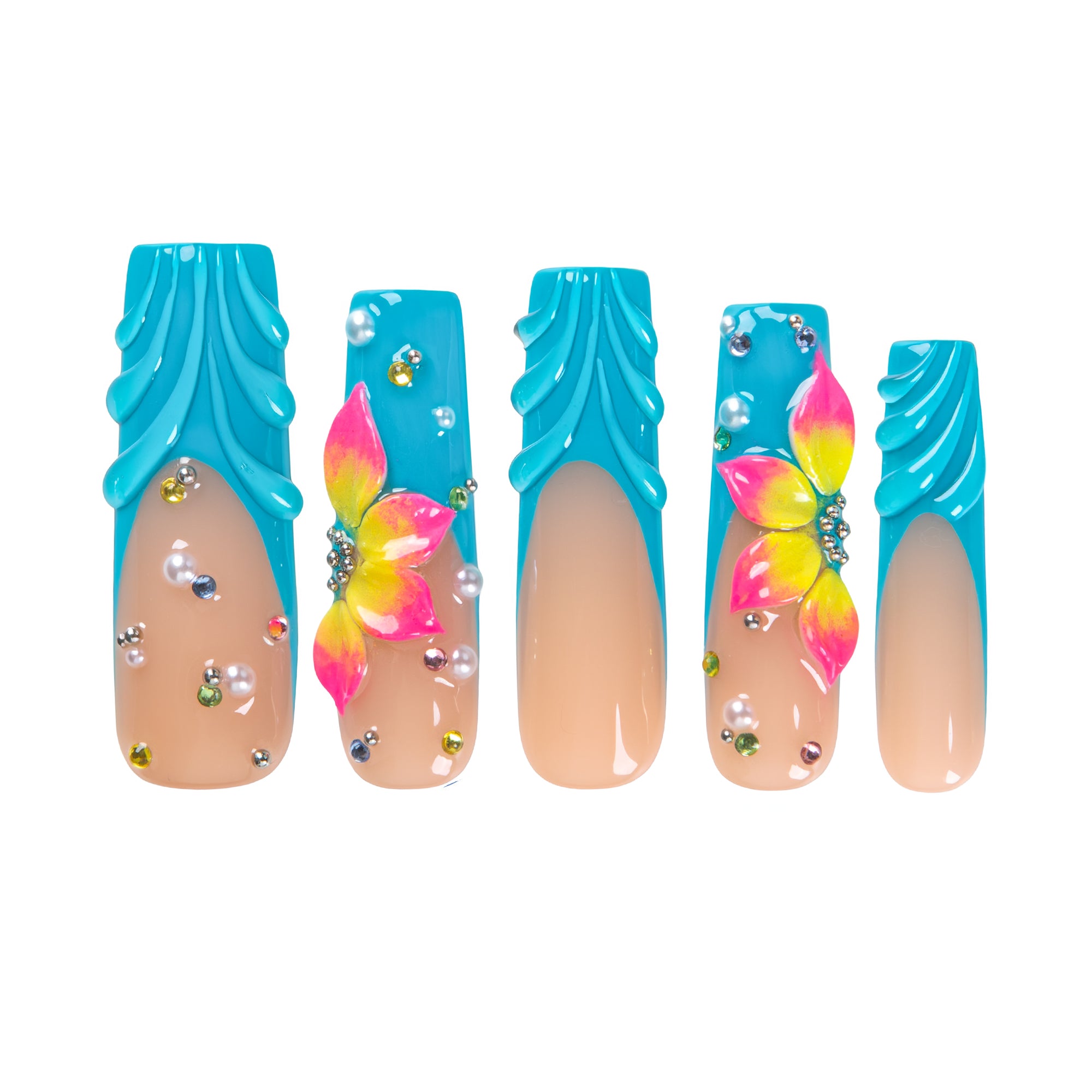 Island Fever Dream Handmade Nails H633