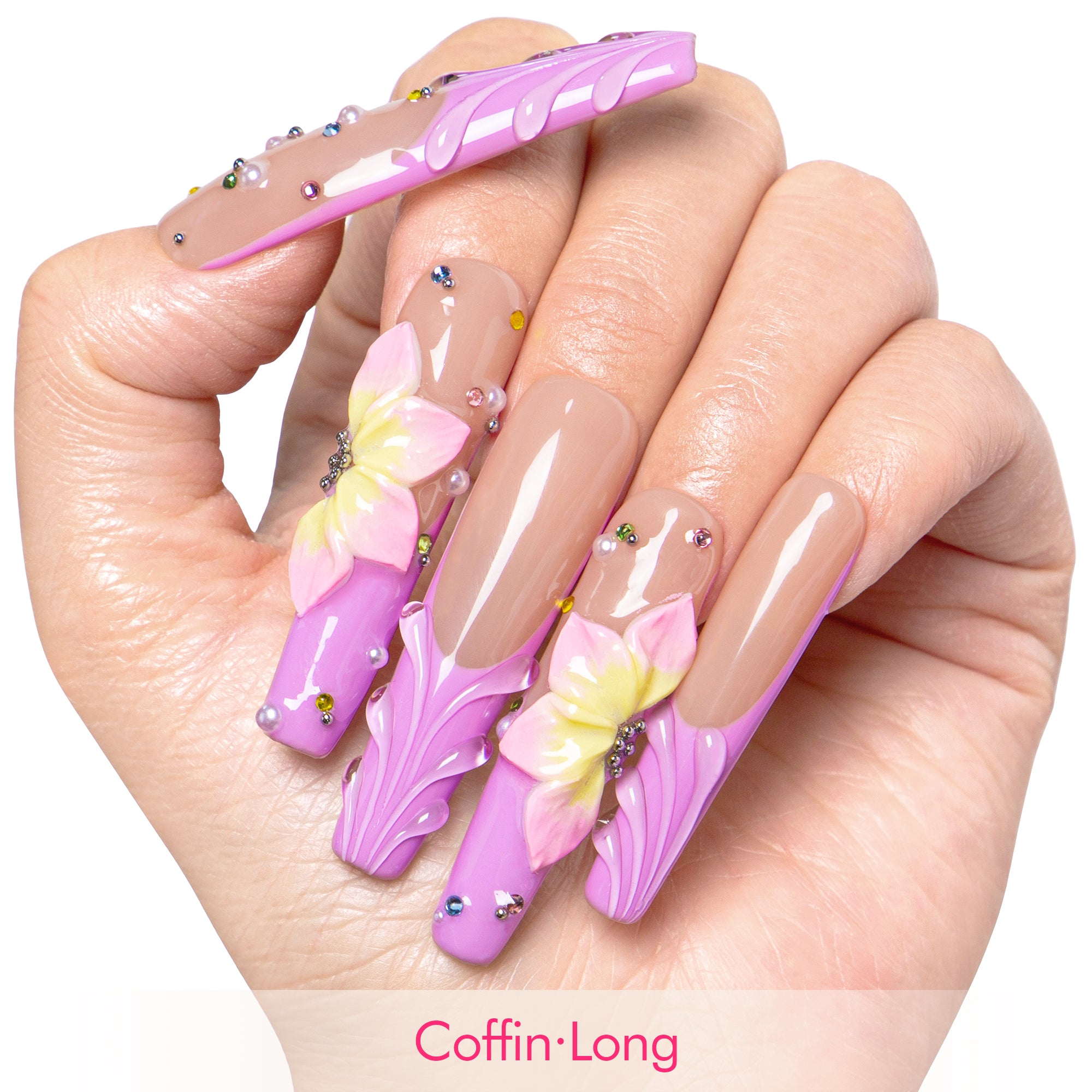 Floral Dream Handmade Nails H634