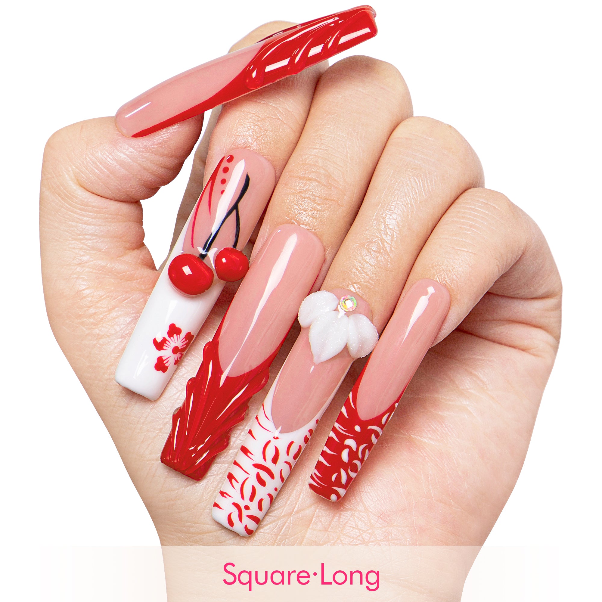 Cherry Blossom Handmade Nails H636