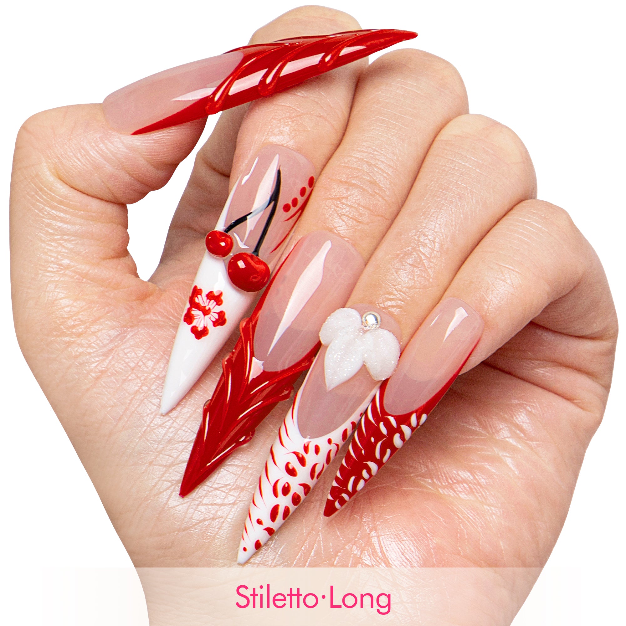 Cherry Blossom Handmade Nails H636