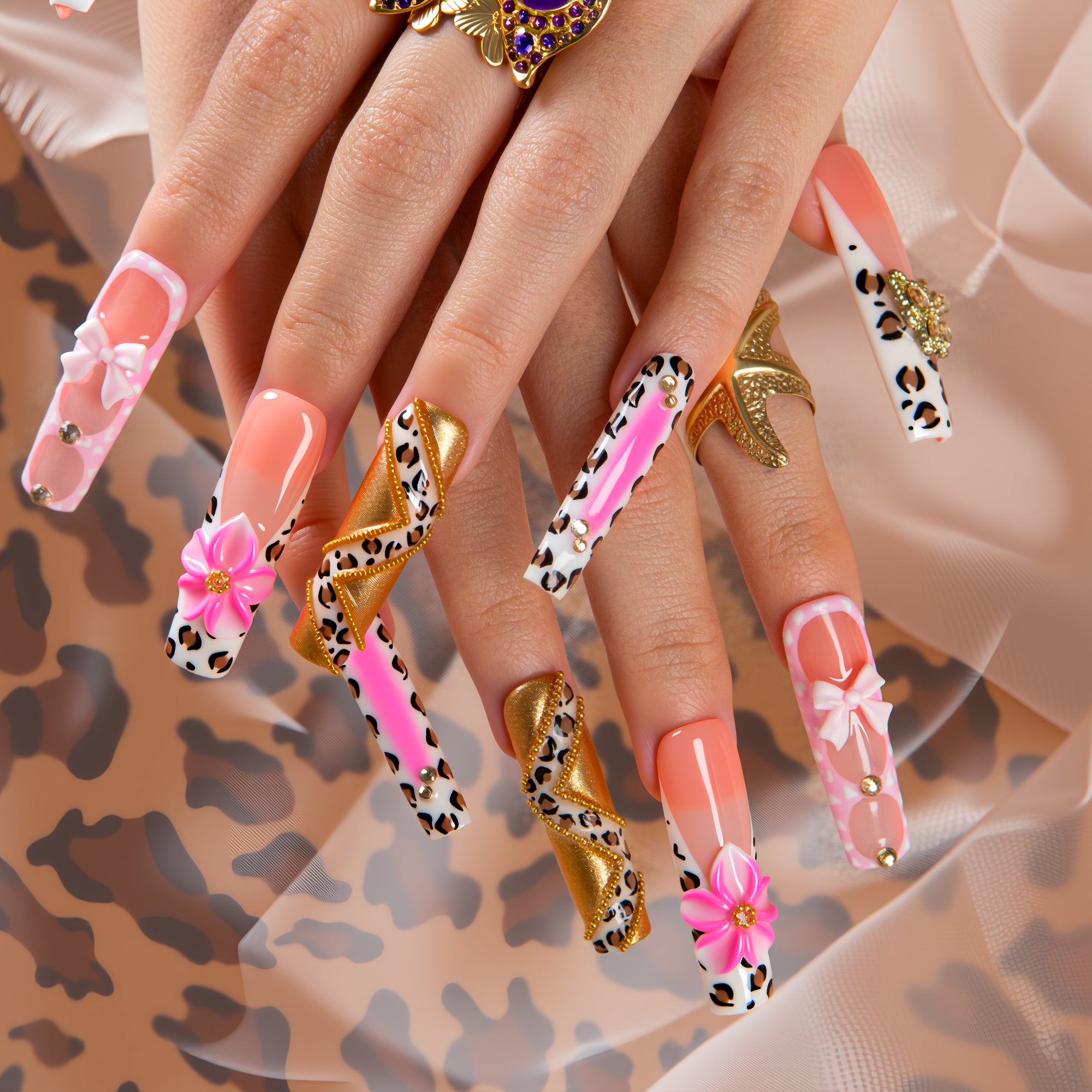 Pretty and Untamed Handmade Nails H638