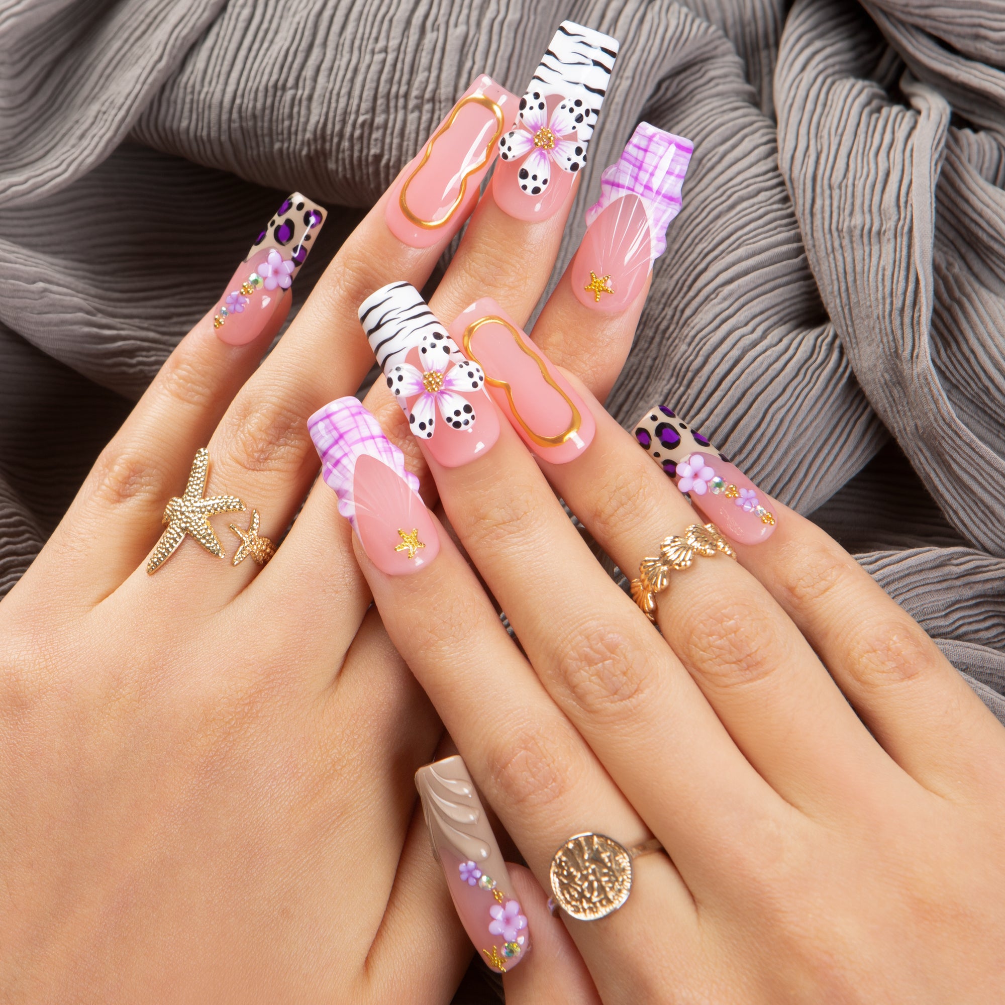 Glow Now, Cry Later Handmade Nails H640